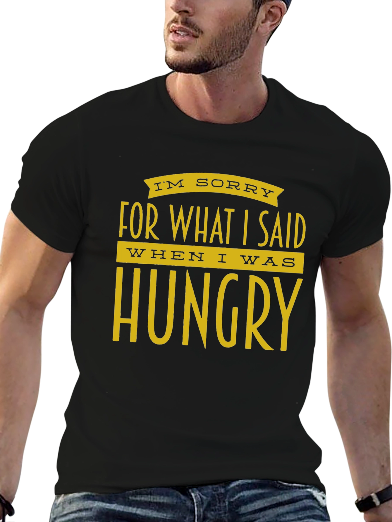 Hungry Apology Black T-Shirt
