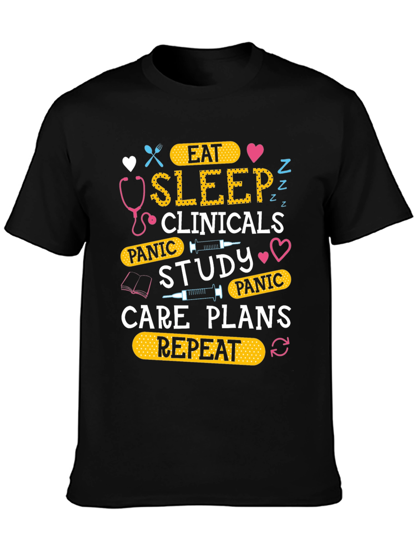 Eat Sleep Clinicals Repeat T-Shirt
