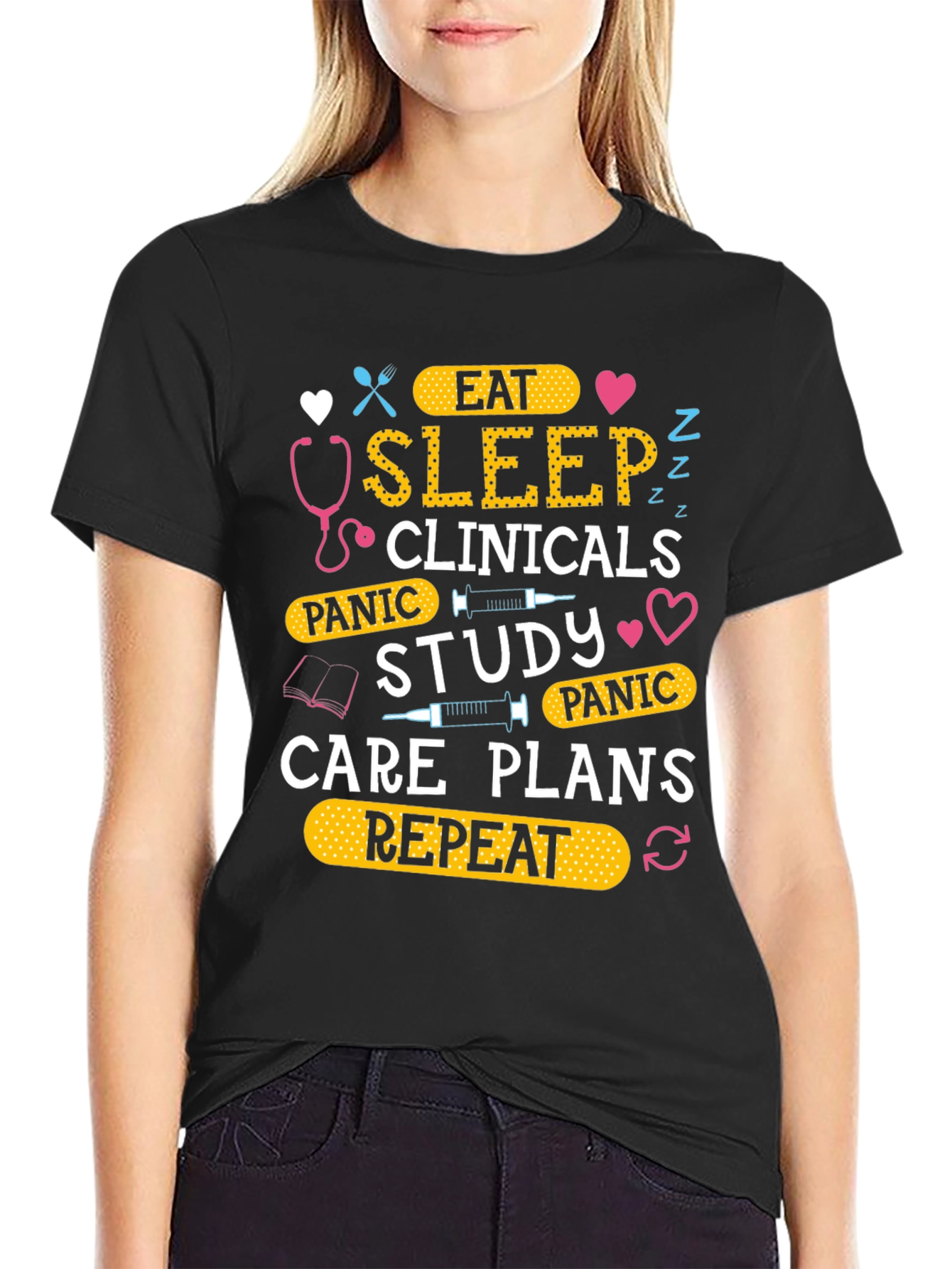 Eat Sleep Clinicals Repeat T-Shirt
