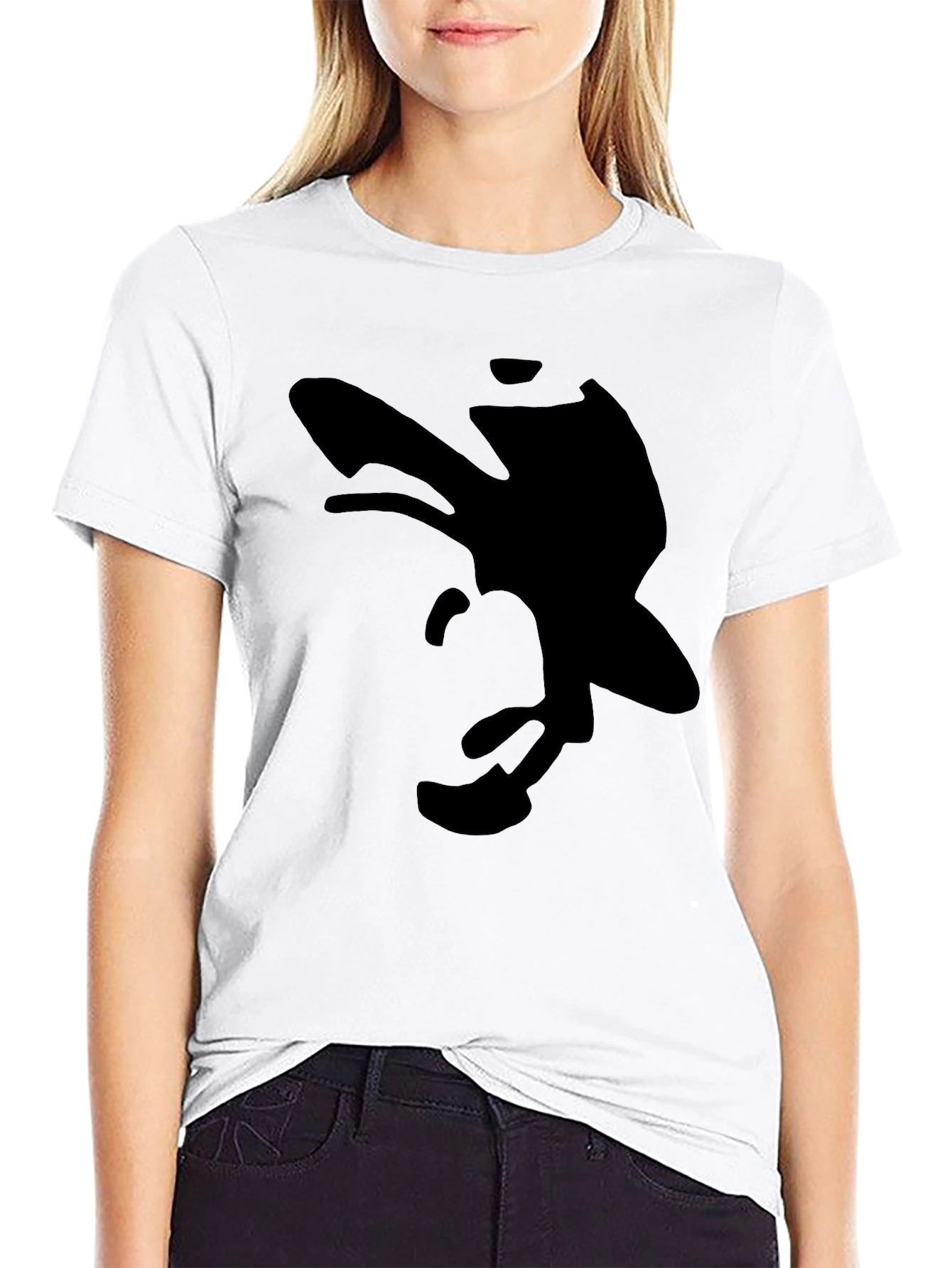 Silhouette Graphic Black Tee - Modern Streetwear