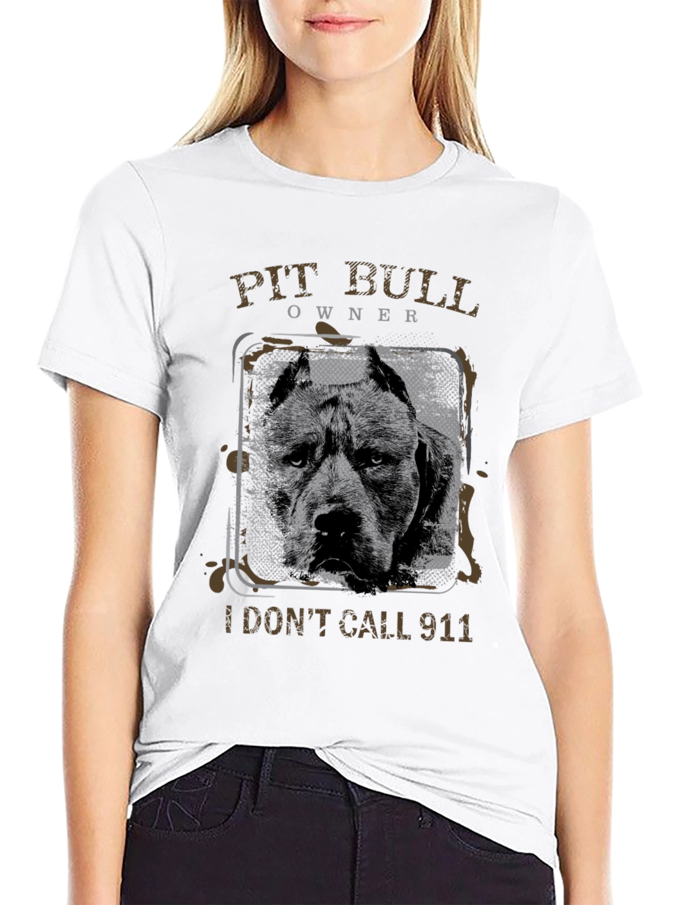 Pit Bull Owner T-Shirt - I Dont Call 911