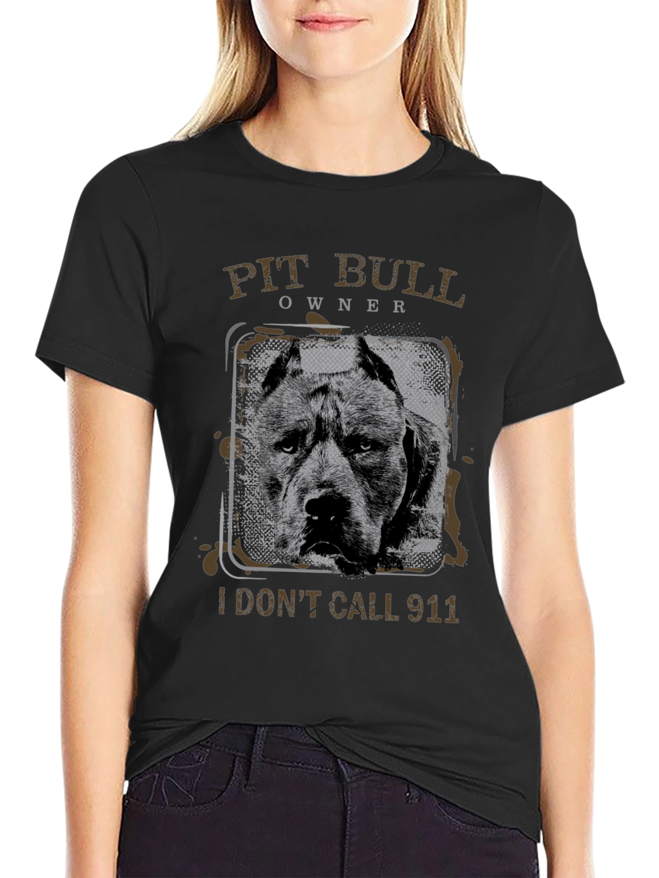 Pit Bull Owner T-Shirt - I Dont Call 911