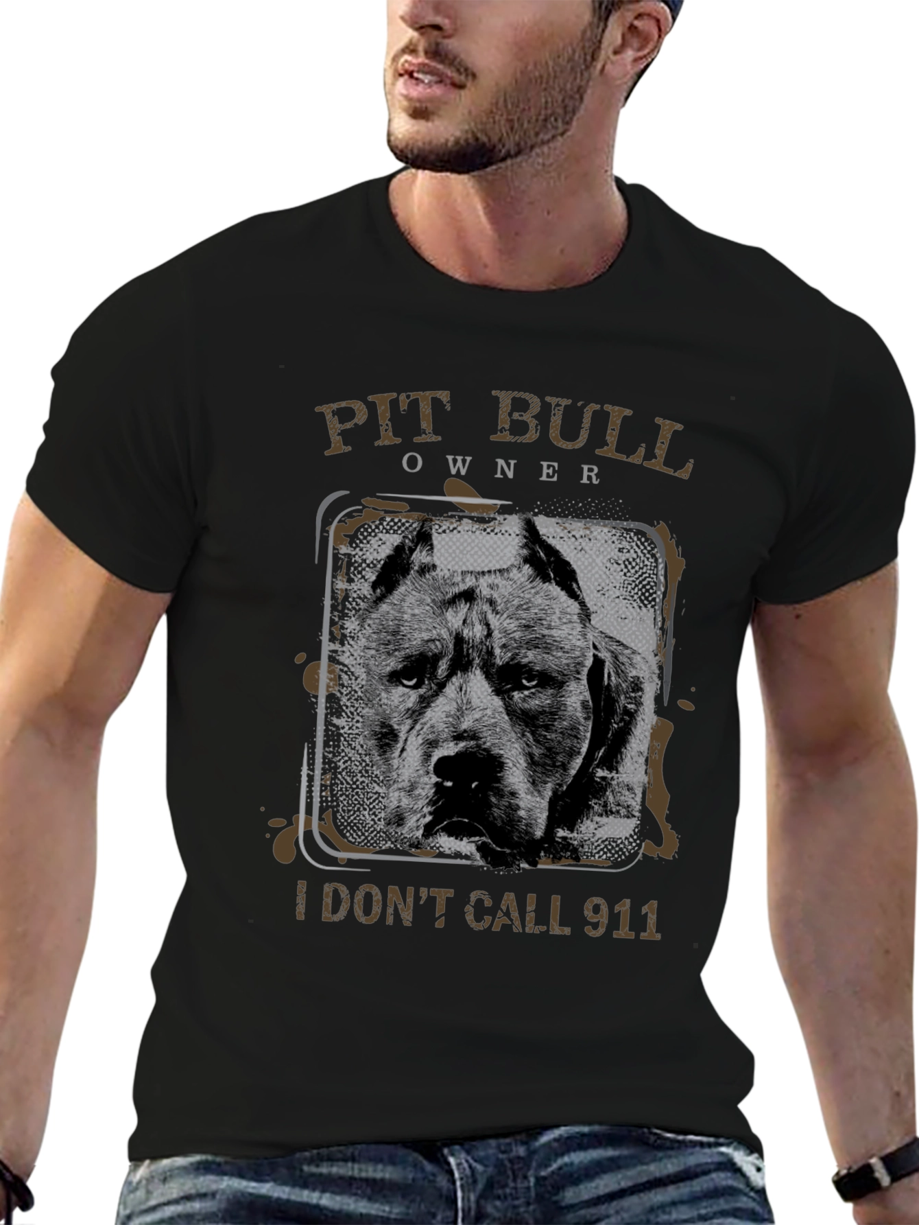 Pit Bull Owner T-Shirt - I Dont Call 911
