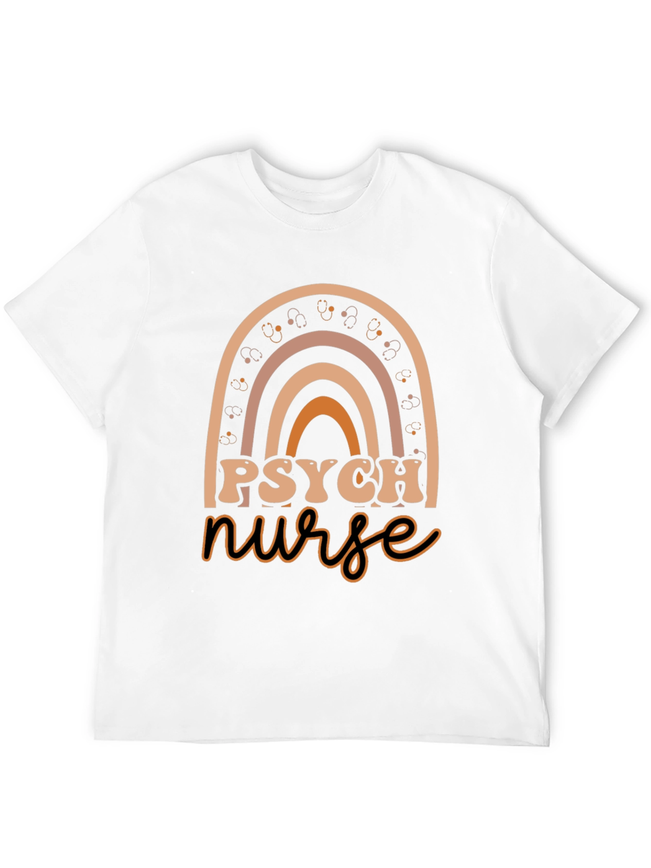Psych Nurse Rainbow Graphic Tee