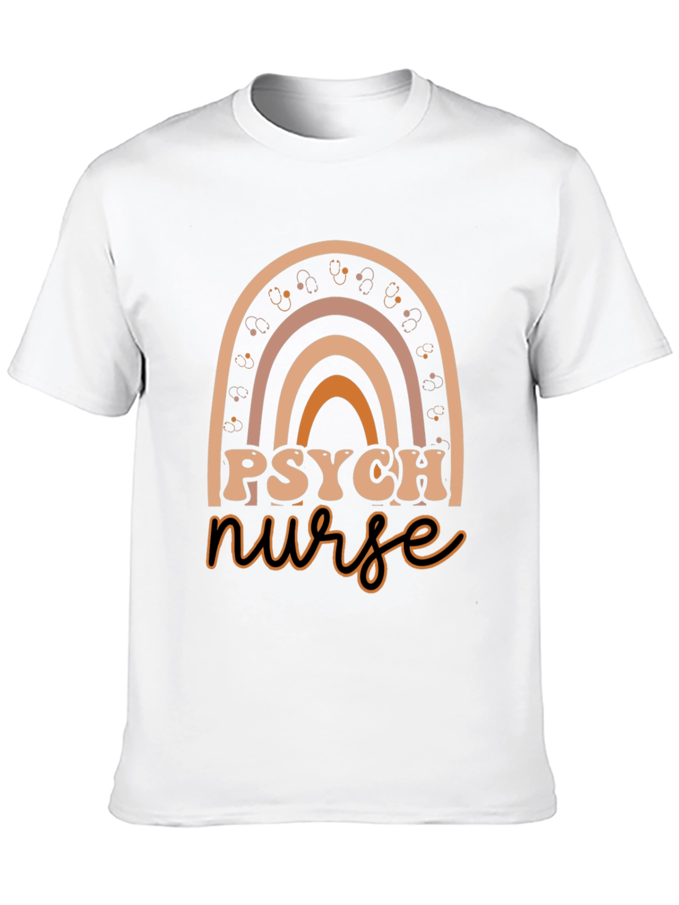 Psych Nurse Rainbow Graphic Tee