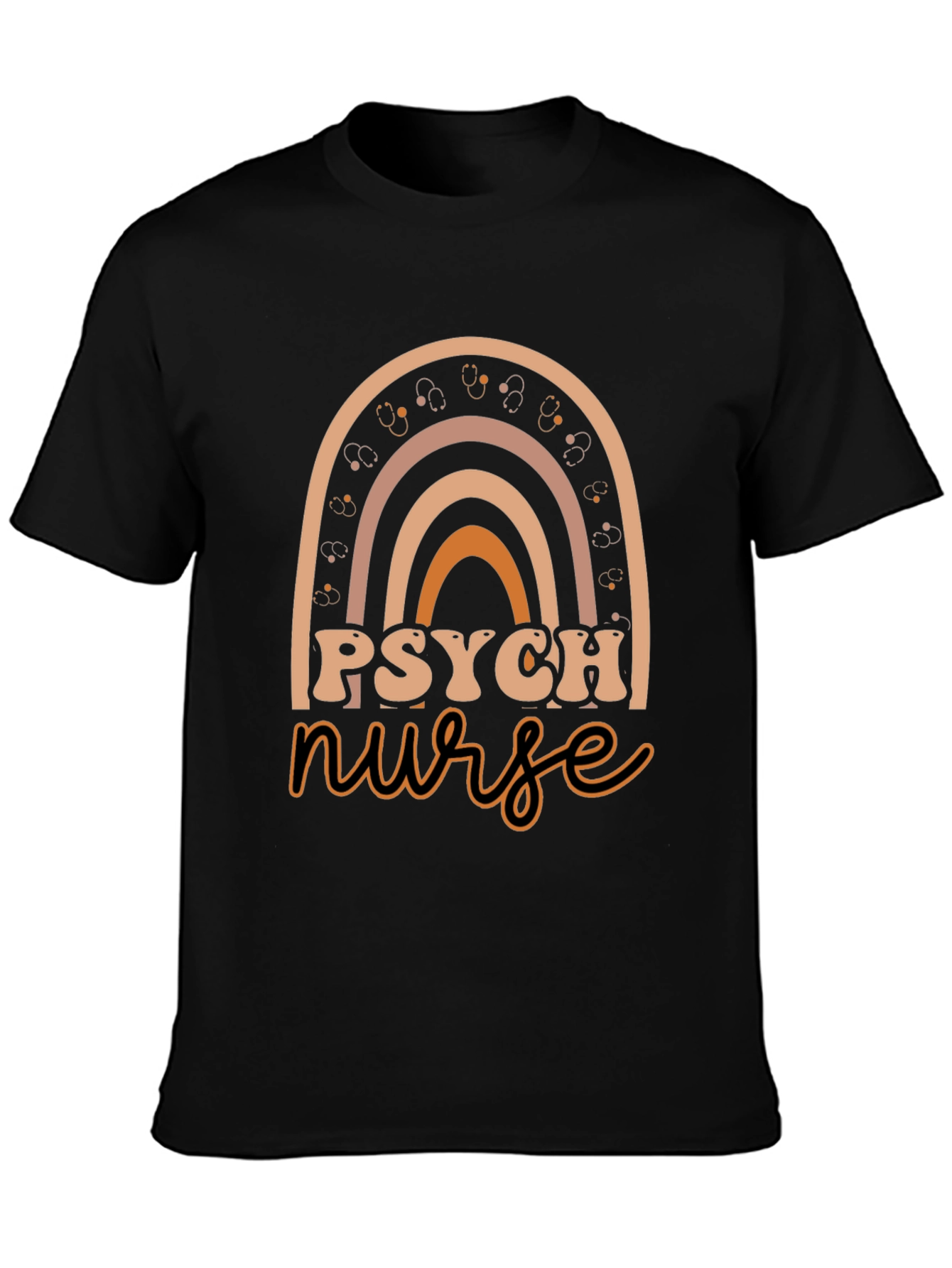 Psych Nurse Rainbow Graphic Tee