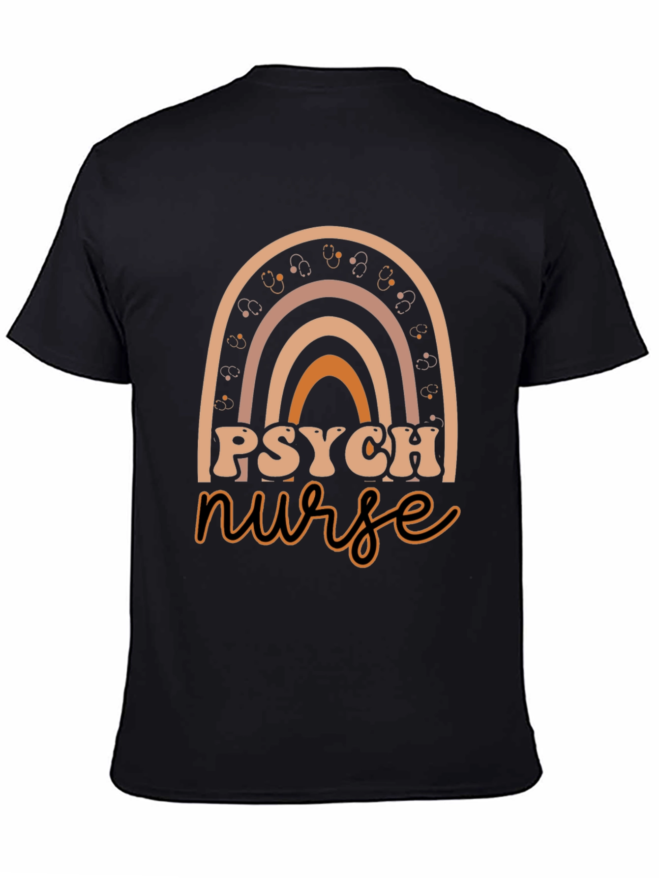 Psych Nurse Rainbow Graphic Tee
