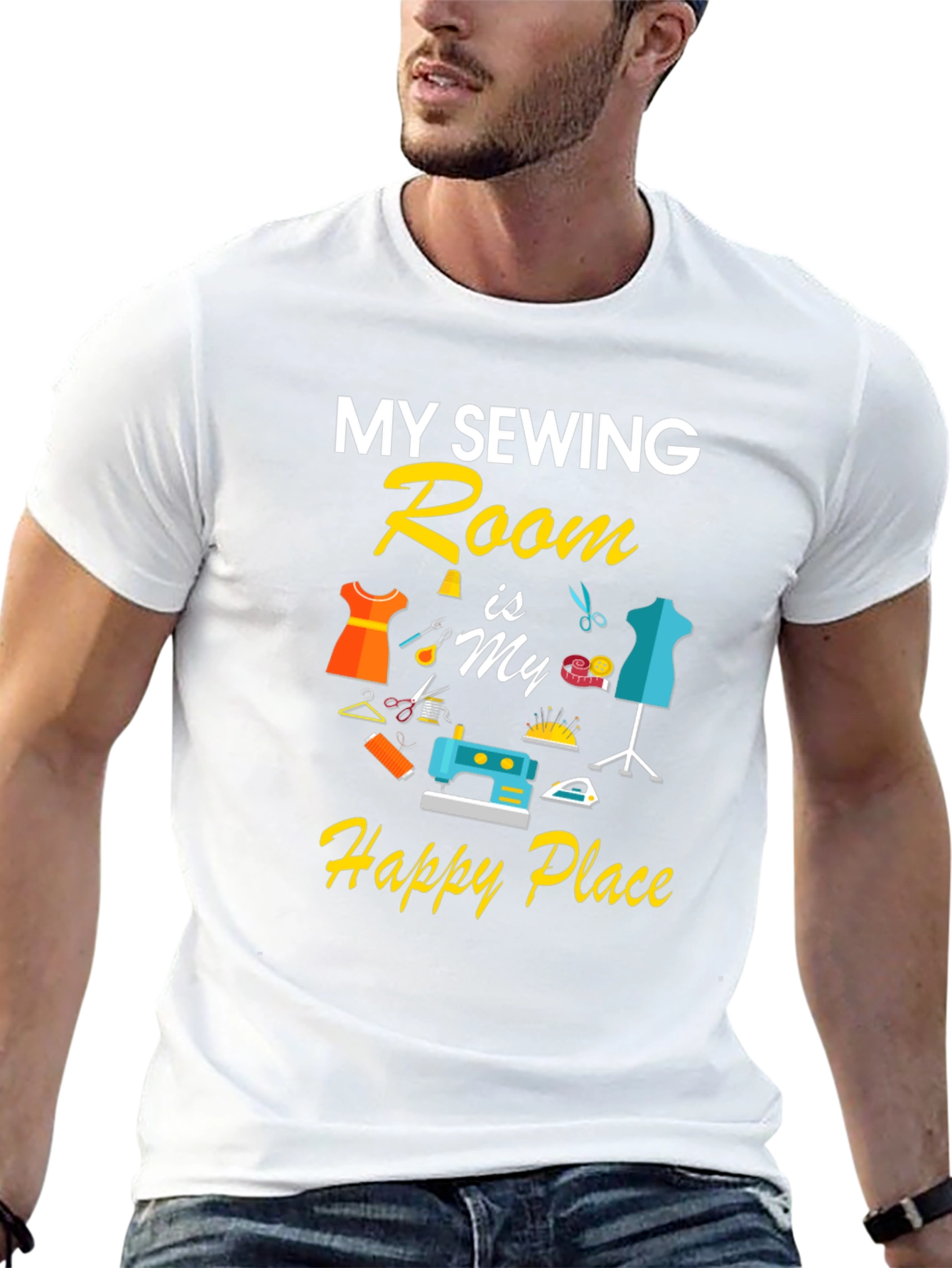 Sewing Room Happy Place T-Shirt