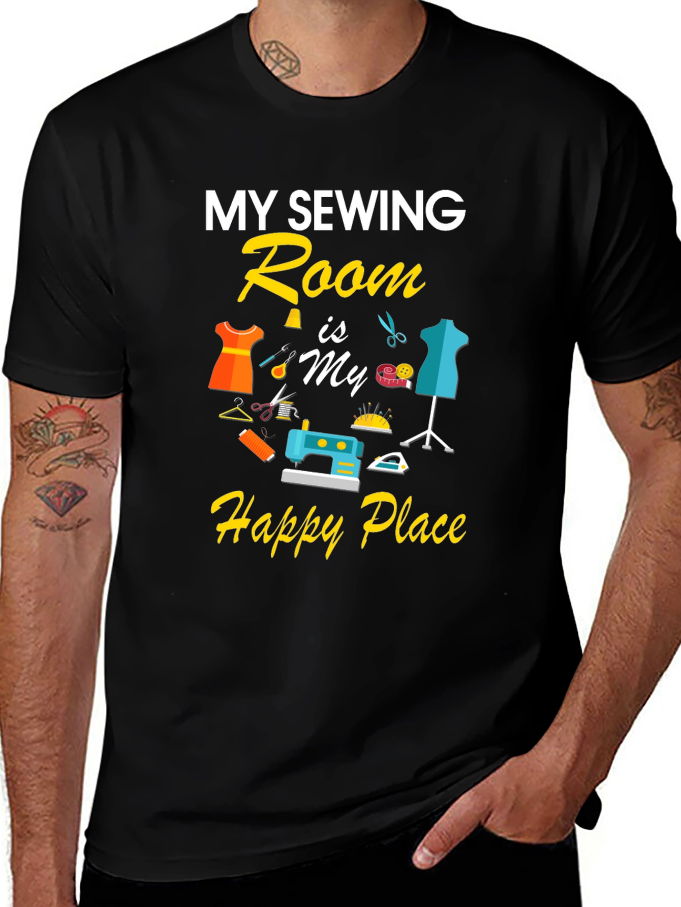 Sewing Room Happy Place T-Shirt
