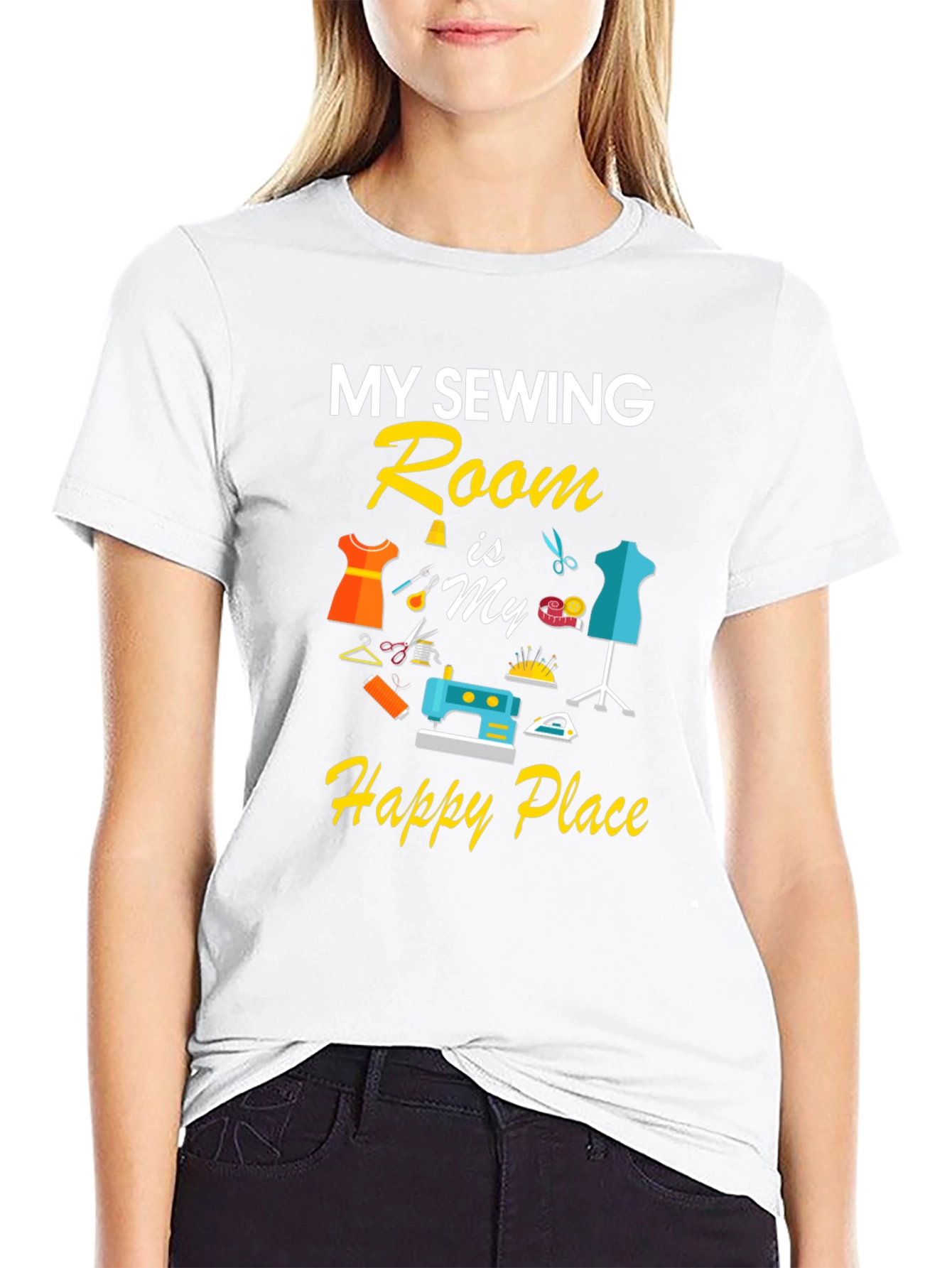 Sewing Room Happy Place T-Shirt