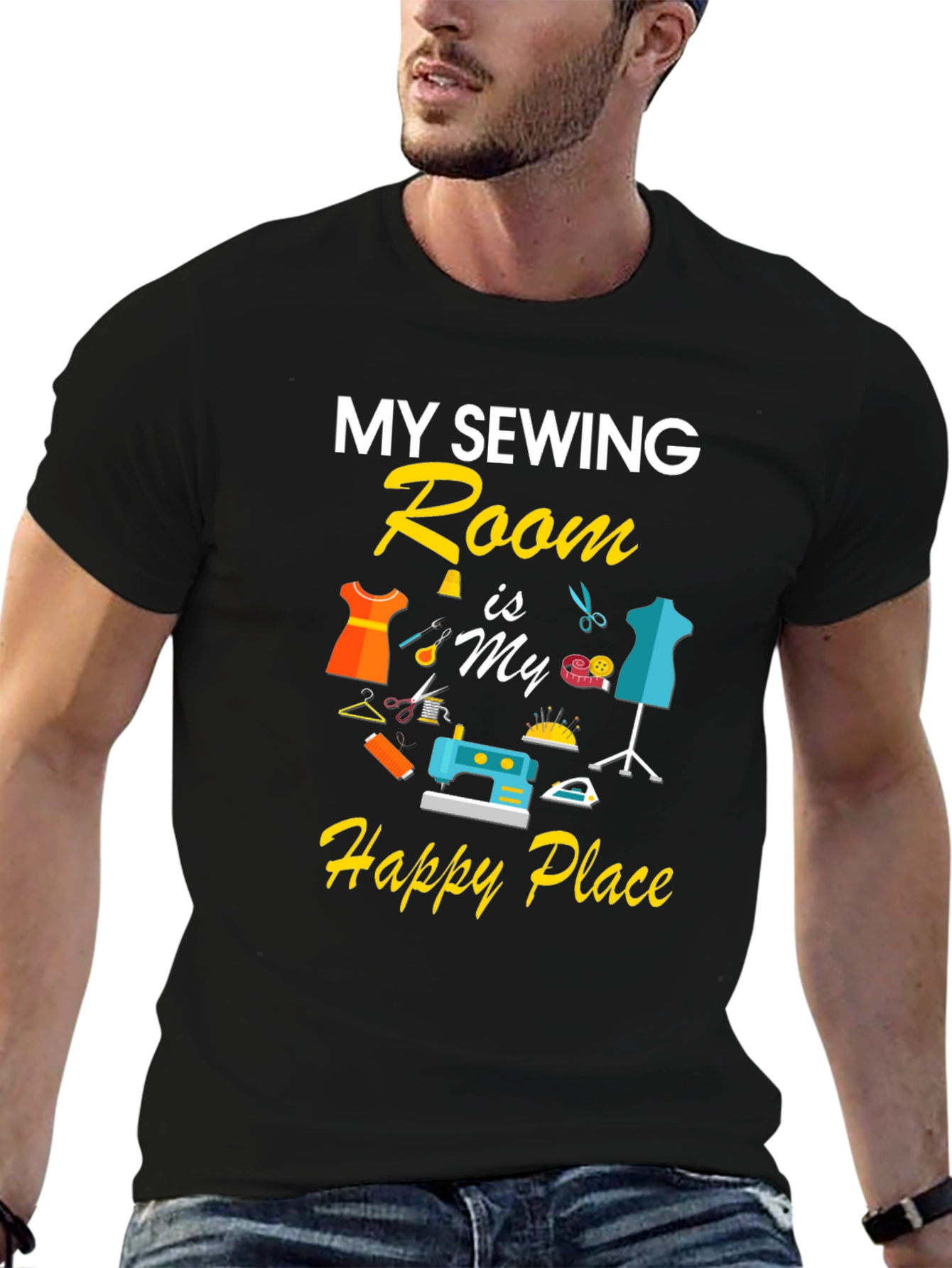 Sewing Room Happy Place T-Shirt
