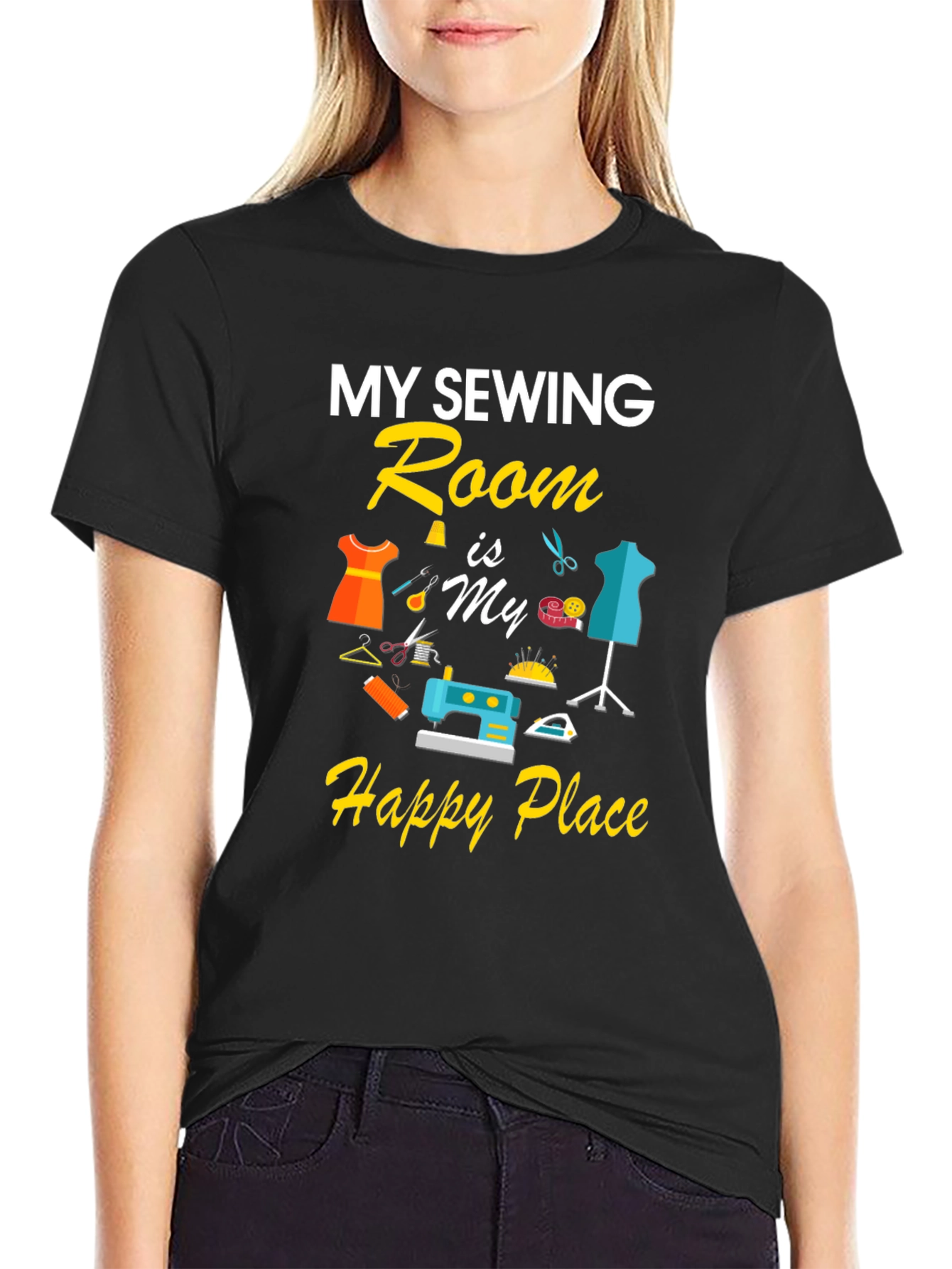 Sewing Room Happy Place T-Shirt
