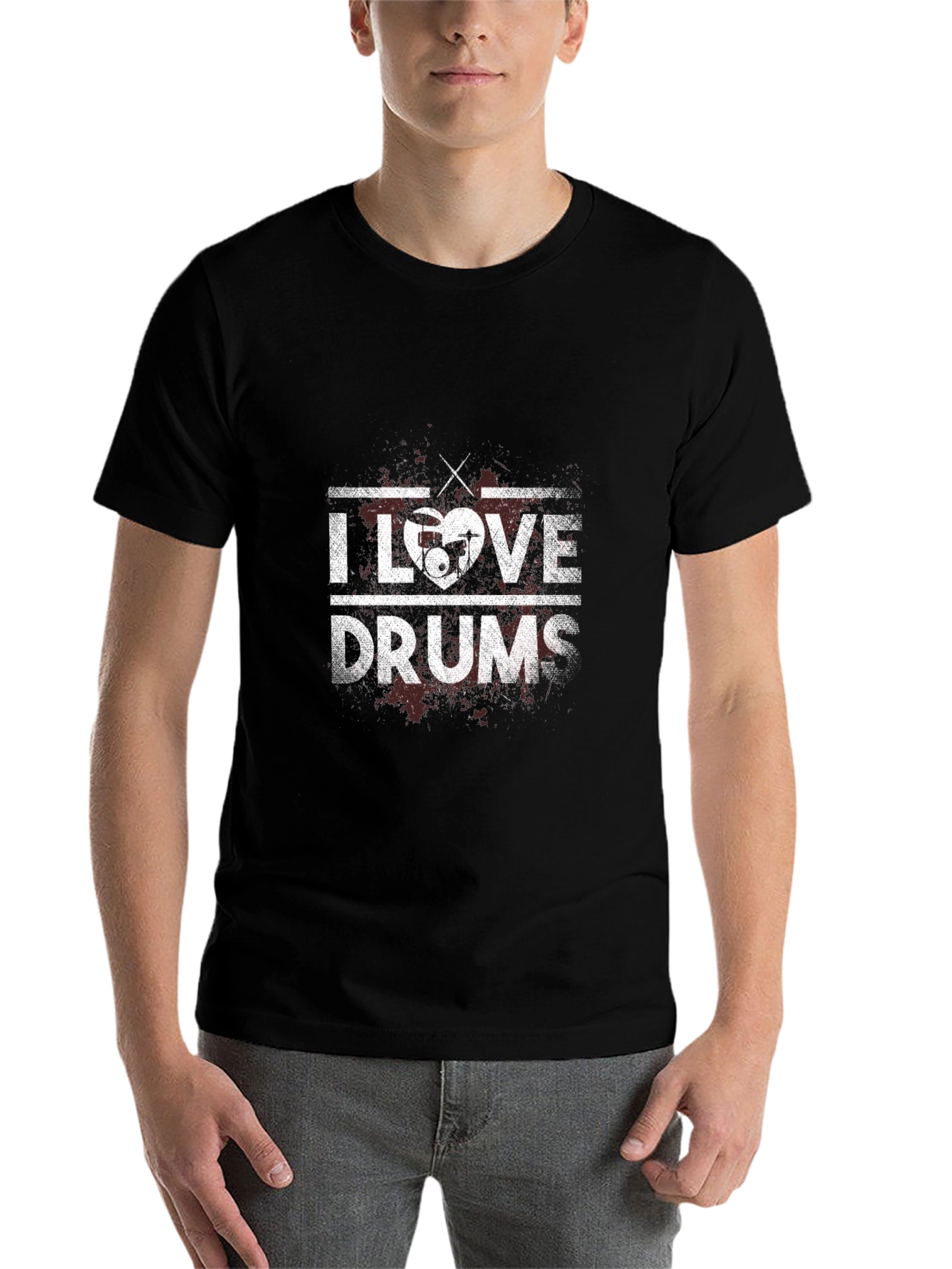 I Love Drums Graphic T-Shirt