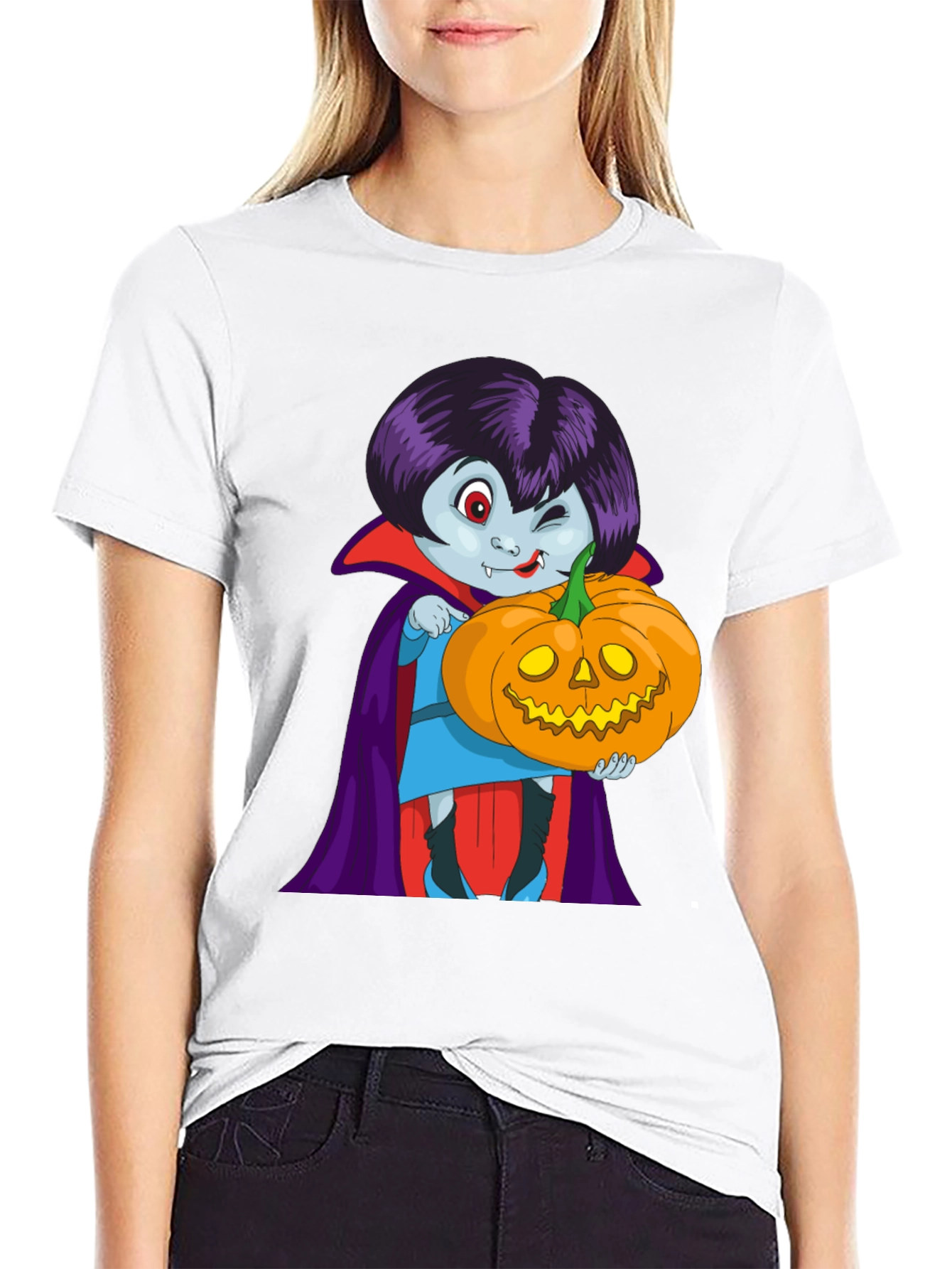 Vampire & Pumpkin Graphic Tee