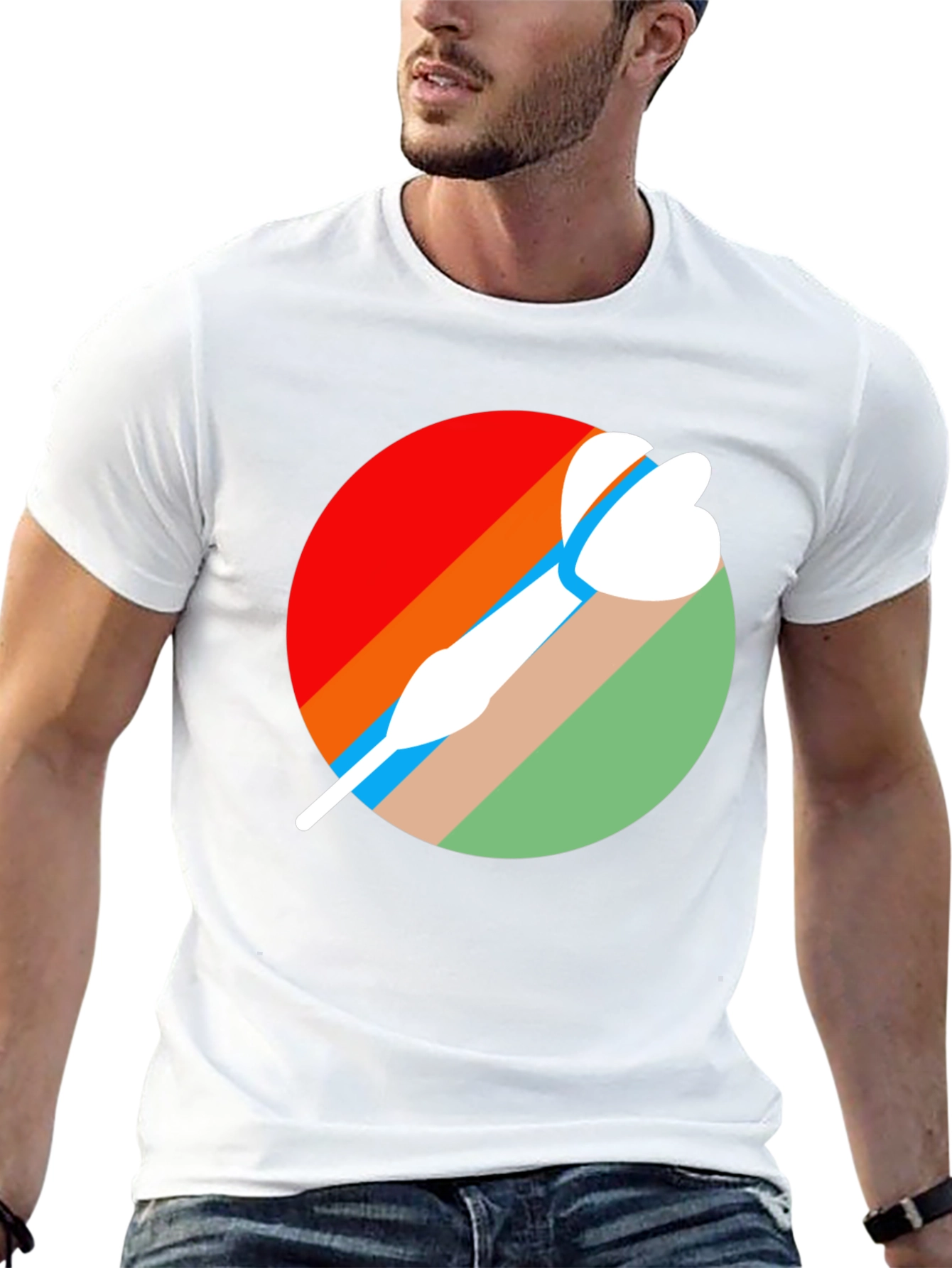 Retro Dart Graphic Tee - Cool Sport T-Shirt
