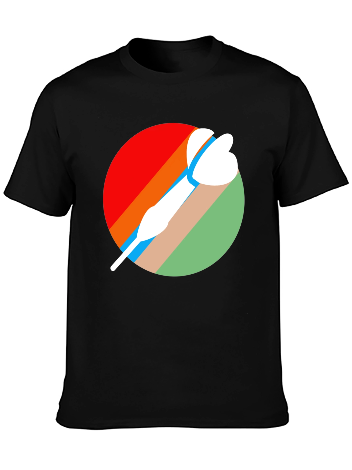 Retro Dart Graphic Tee - Cool Sport T-Shirt
