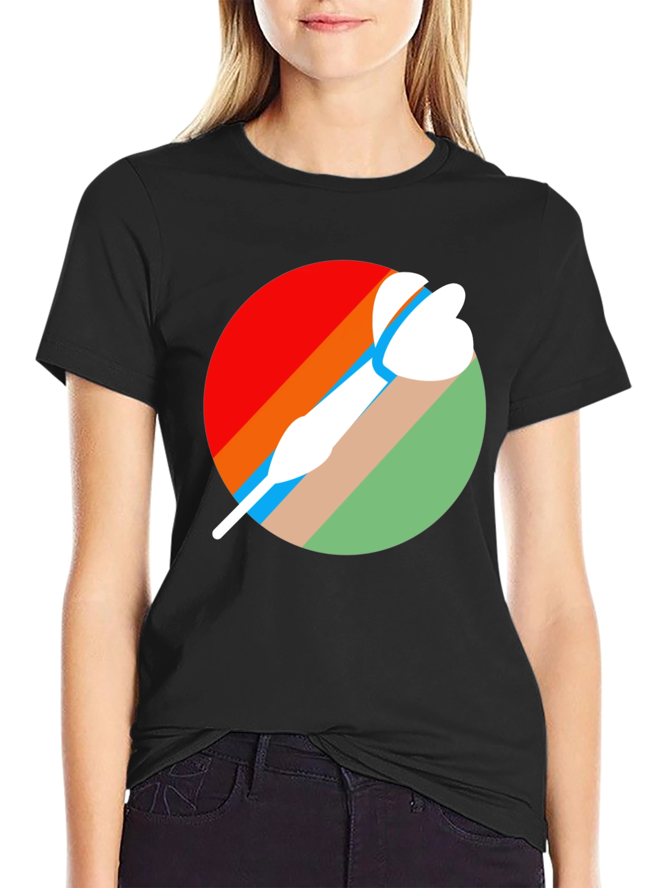 Retro Dart Graphic Tee - Cool Sport T-Shirt