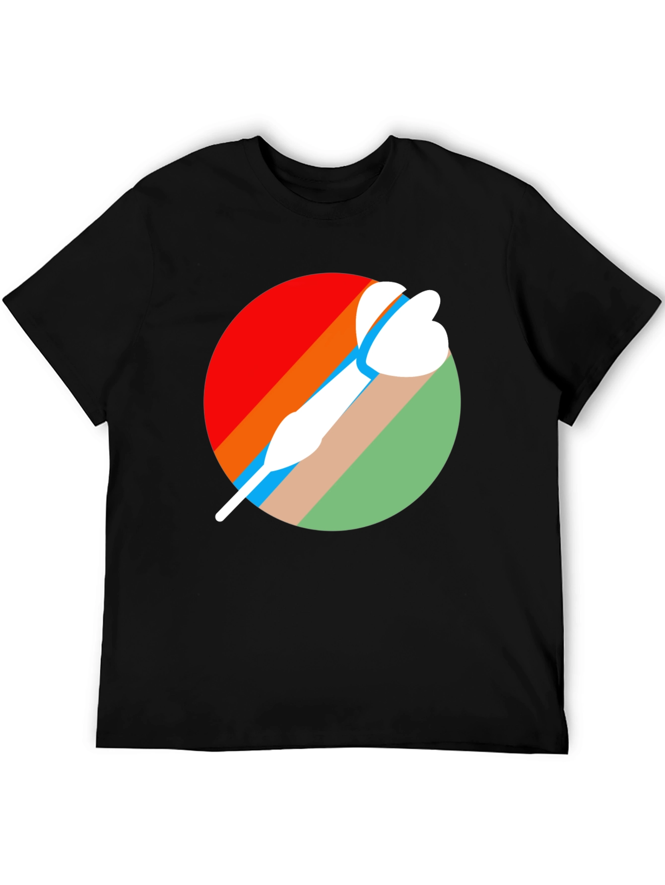 Retro Dart Graphic Tee - Cool Sport T-Shirt