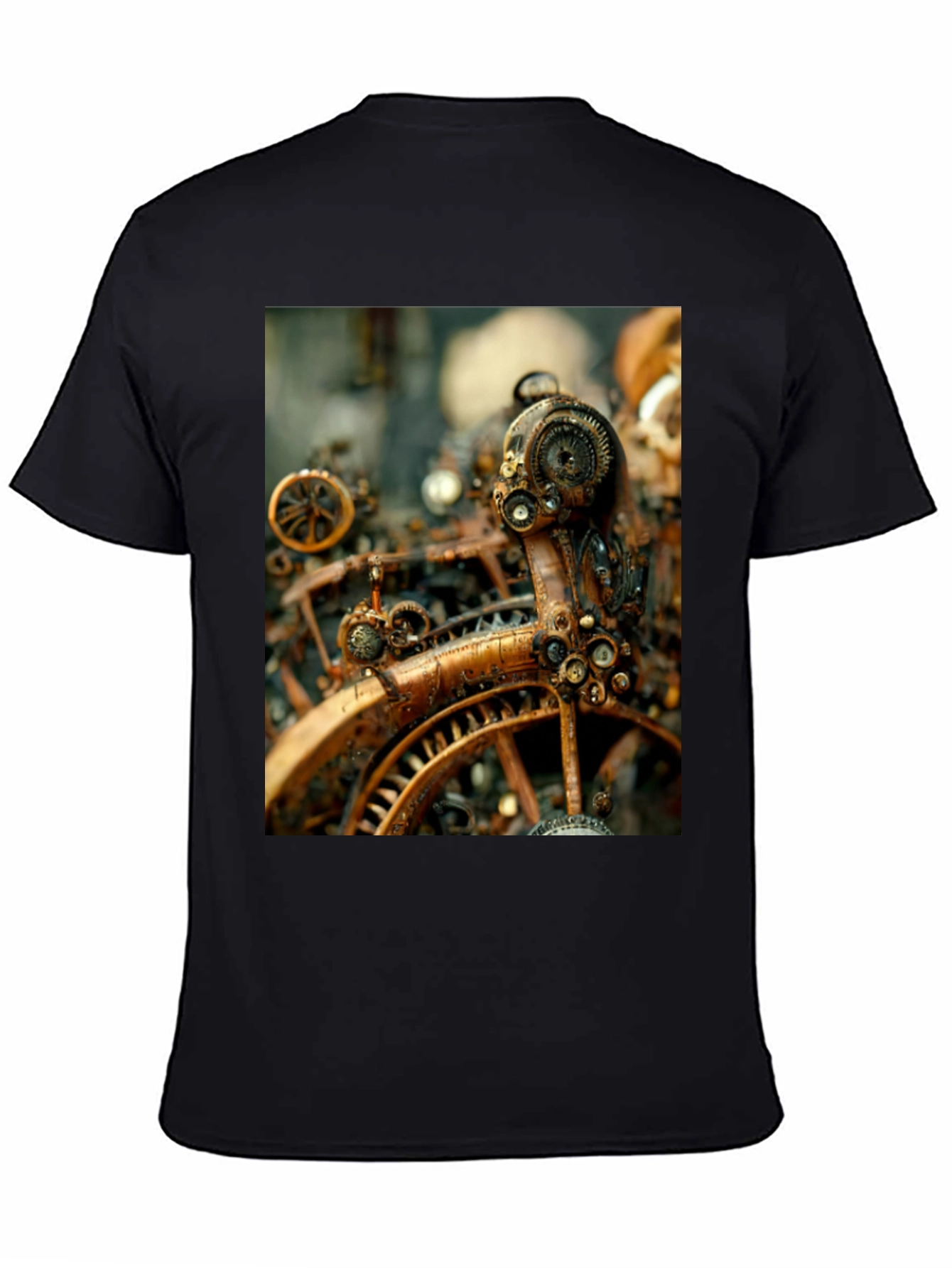 Steampunk Gears Graphic T-Shirt - Cogwheel Design