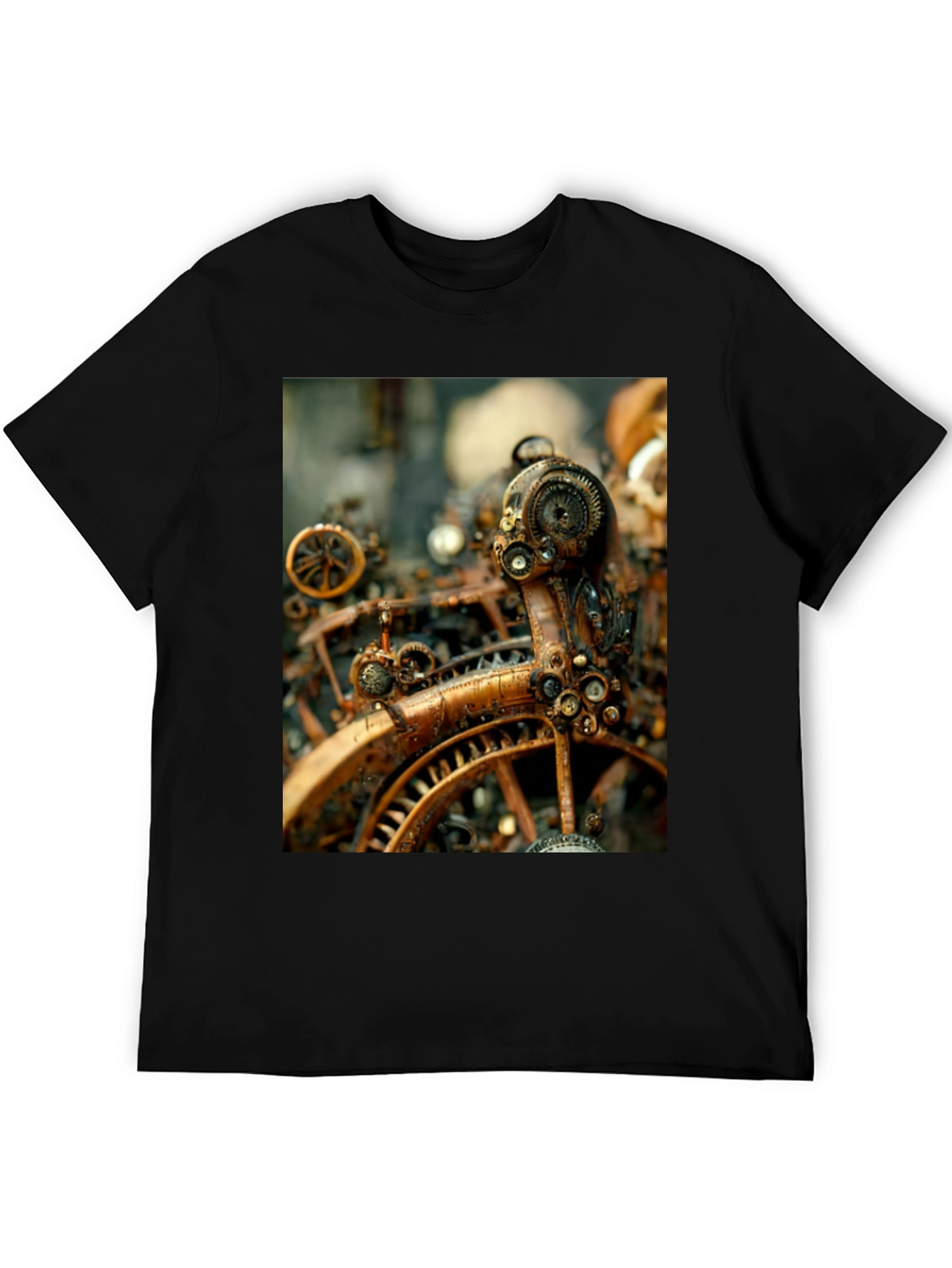 Steampunk Gears Graphic T-Shirt - Cogwheel Design