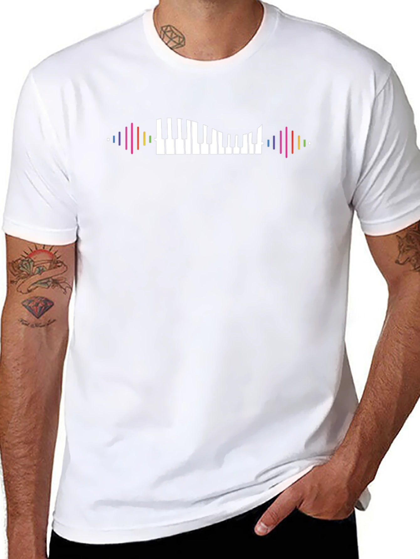 Piano Keys T-Shirt - Music Lover Tee