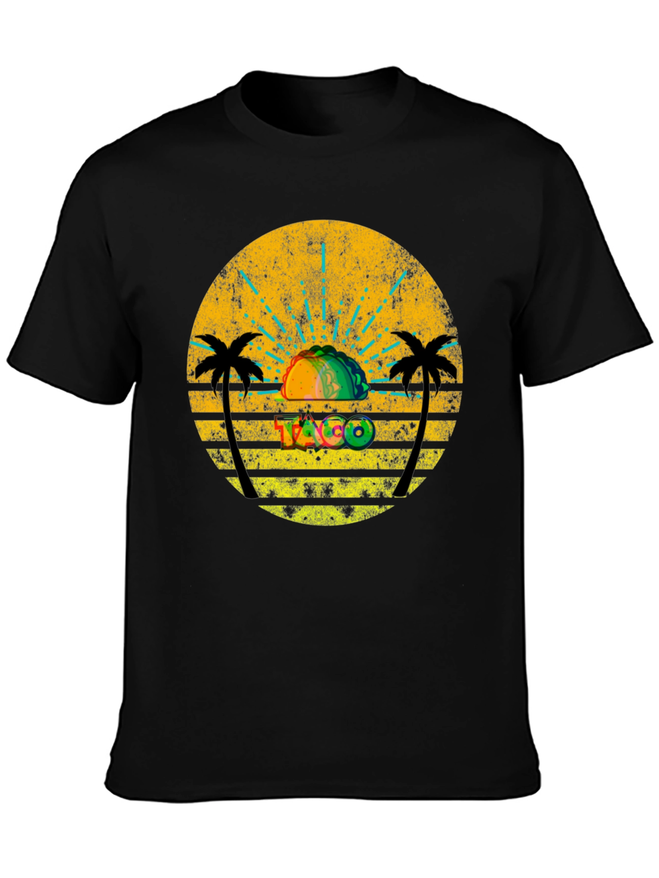 Retro Taco Sunset Graphic Tee