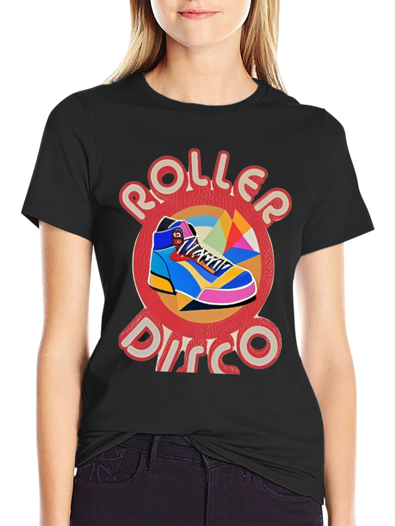 Roller Disco Graphic Tee - Retro Style