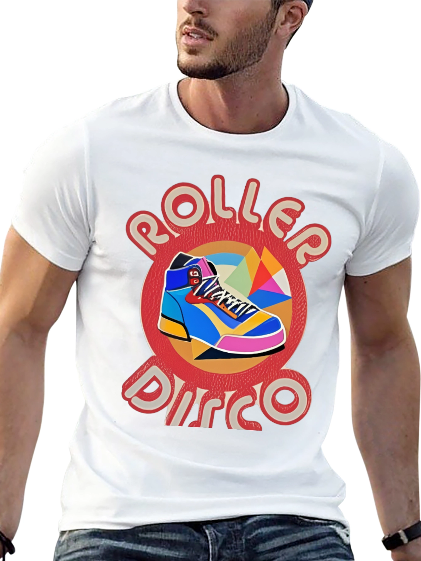 Roller Disco Graphic Tee - Retro Style