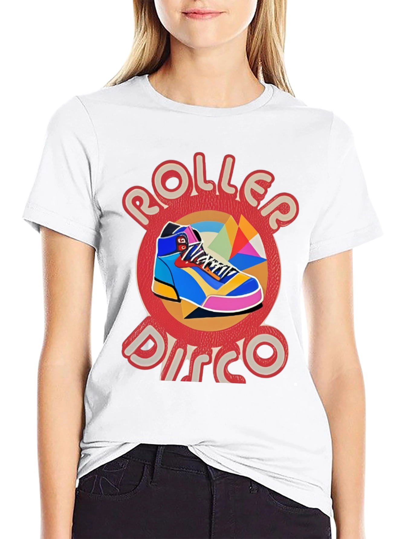 Roller Disco Graphic Tee - Retro Style