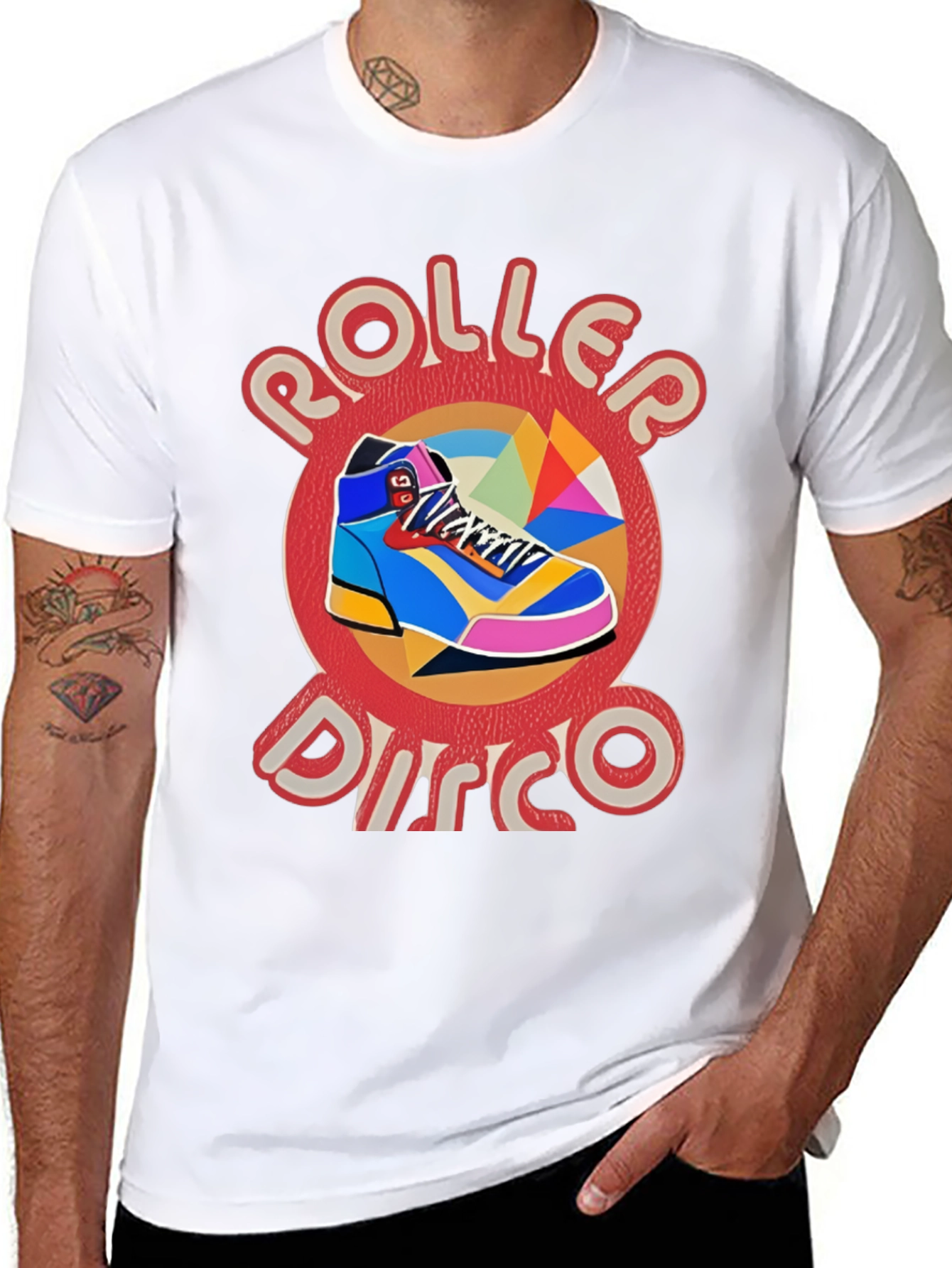 Roller Disco Graphic Tee - Retro Style
