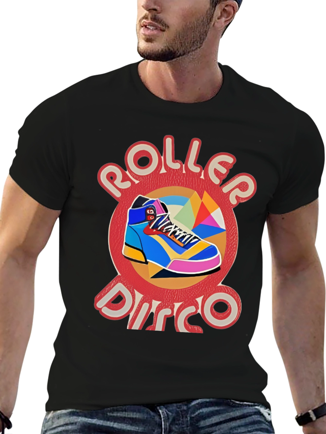 Roller Disco Graphic Tee - Retro Style