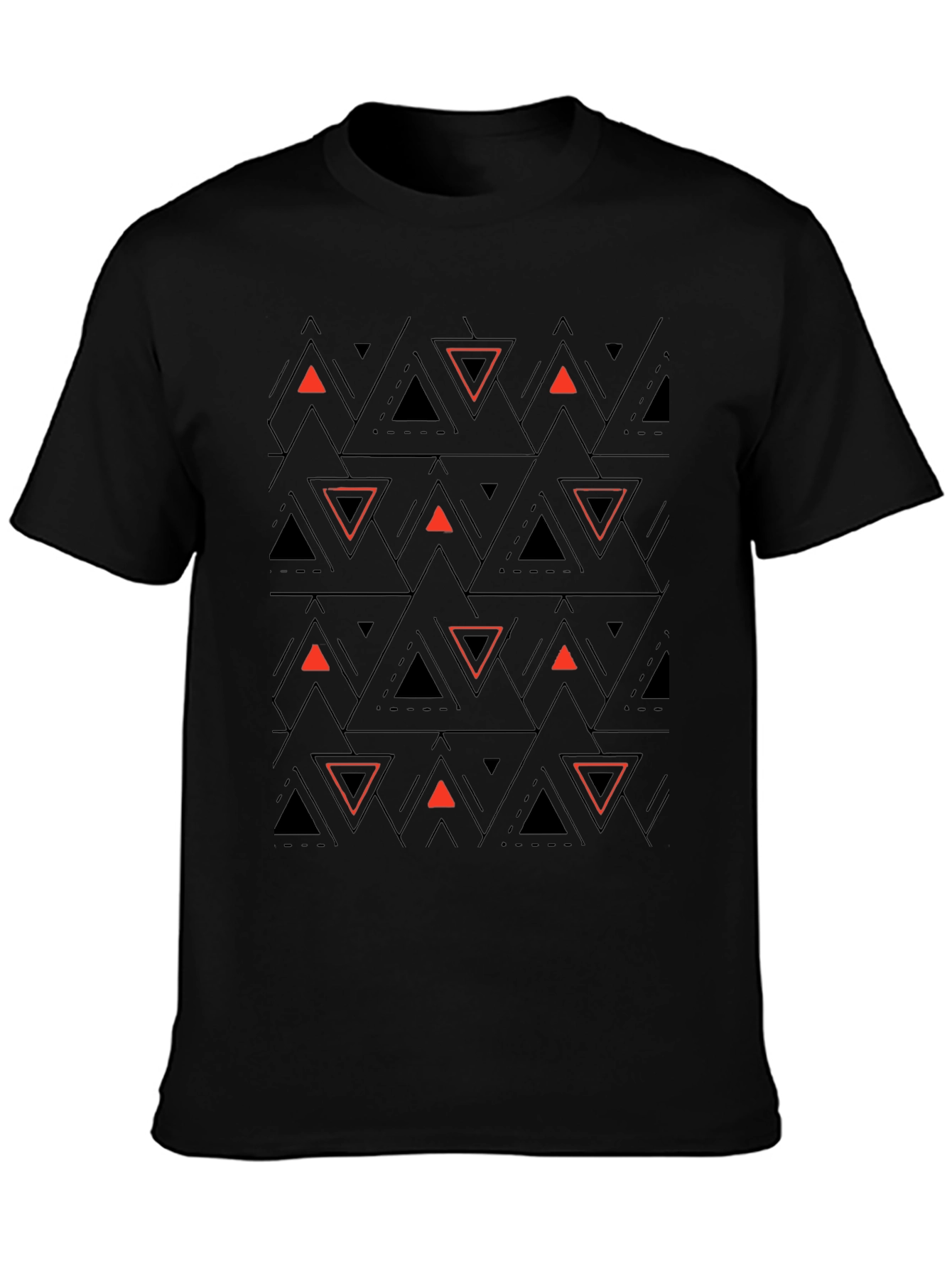 Geometric Triangle T-Shirt - Modern Design
