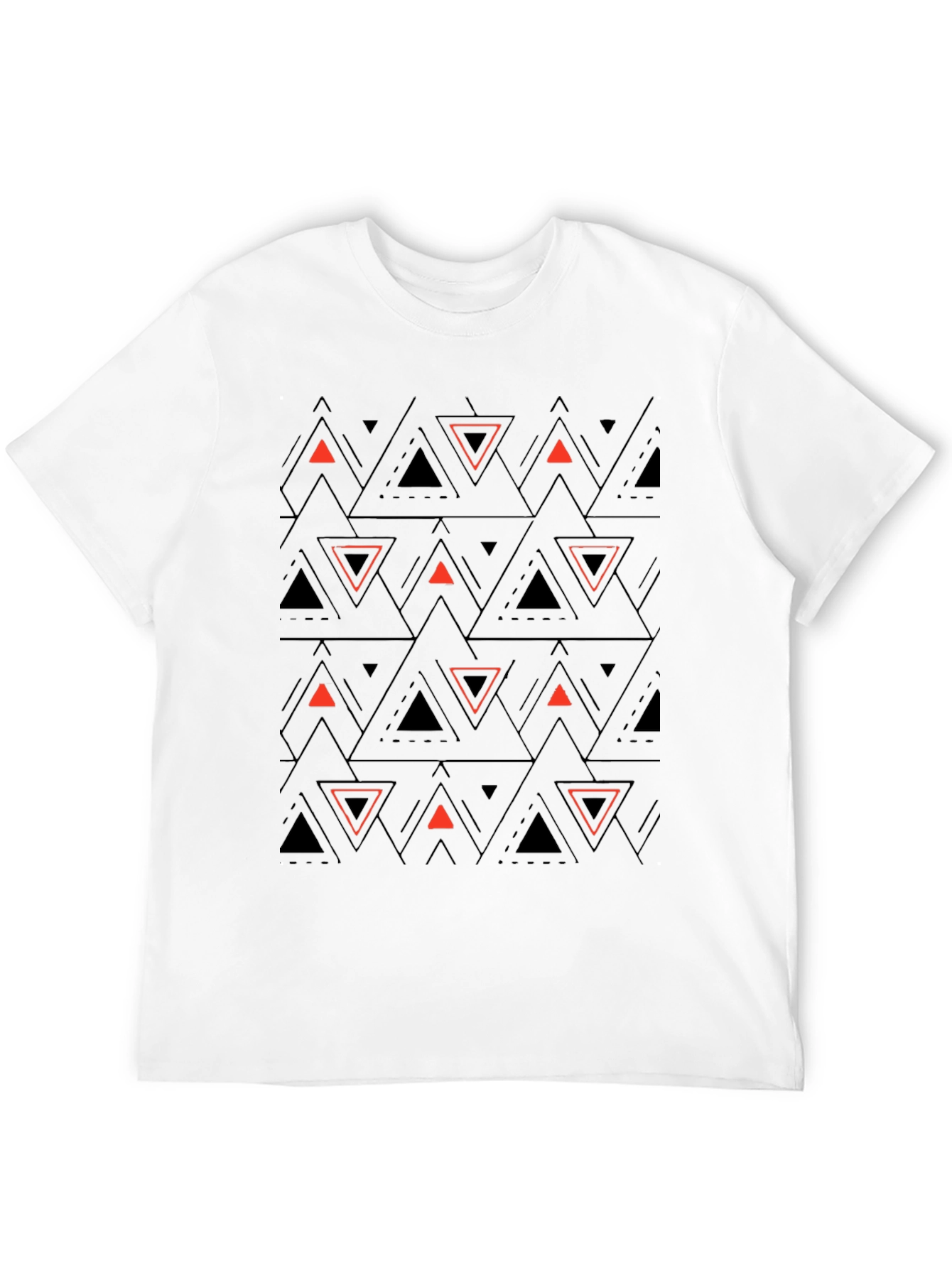 Geometric Triangle T-Shirt - Modern Design