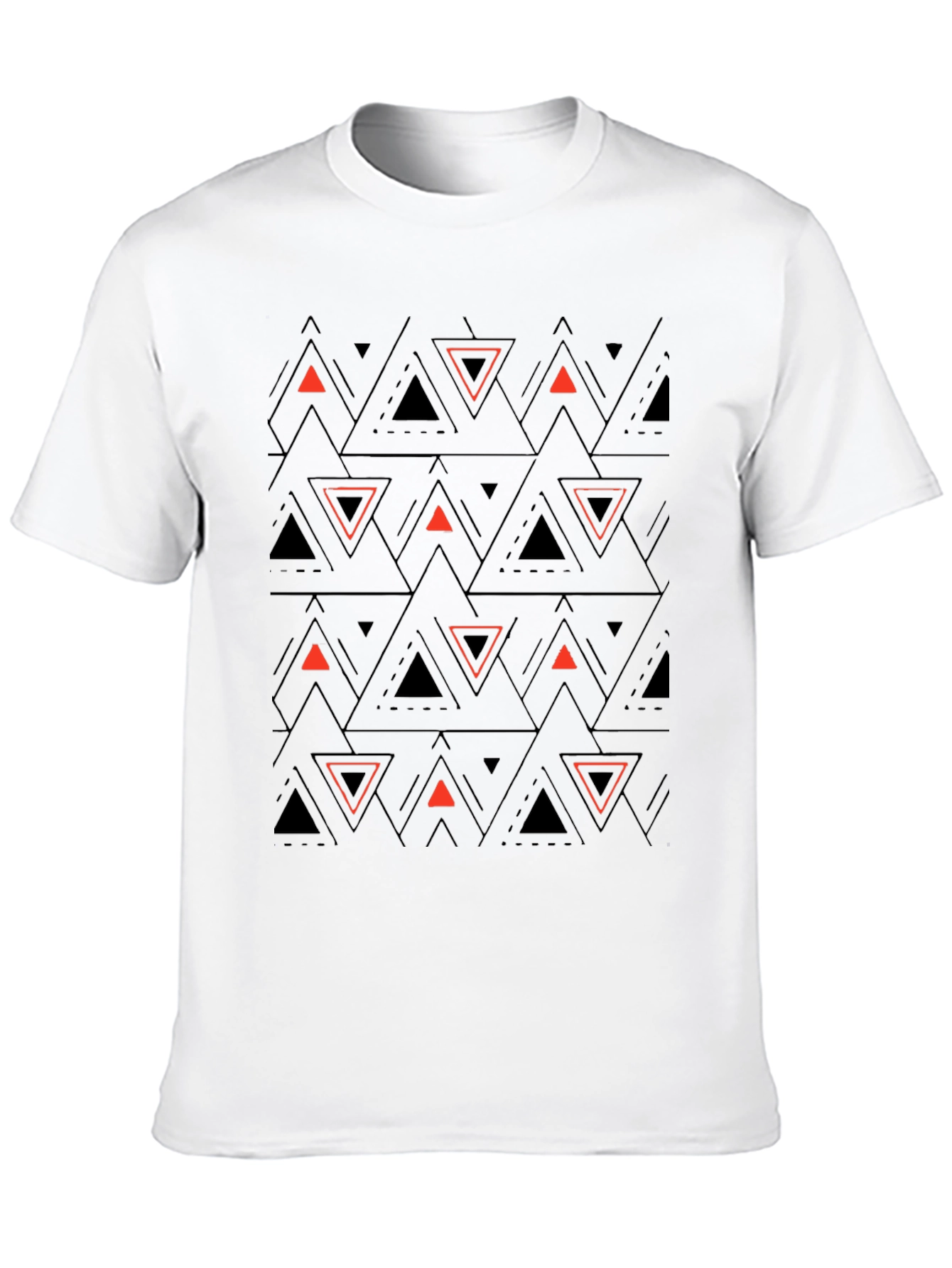 Geometric Triangle T-Shirt - Modern Design