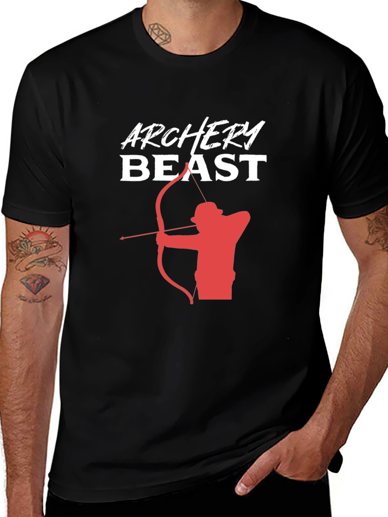 Archery Beast Graphic Tee | Mens Black T-Shirt