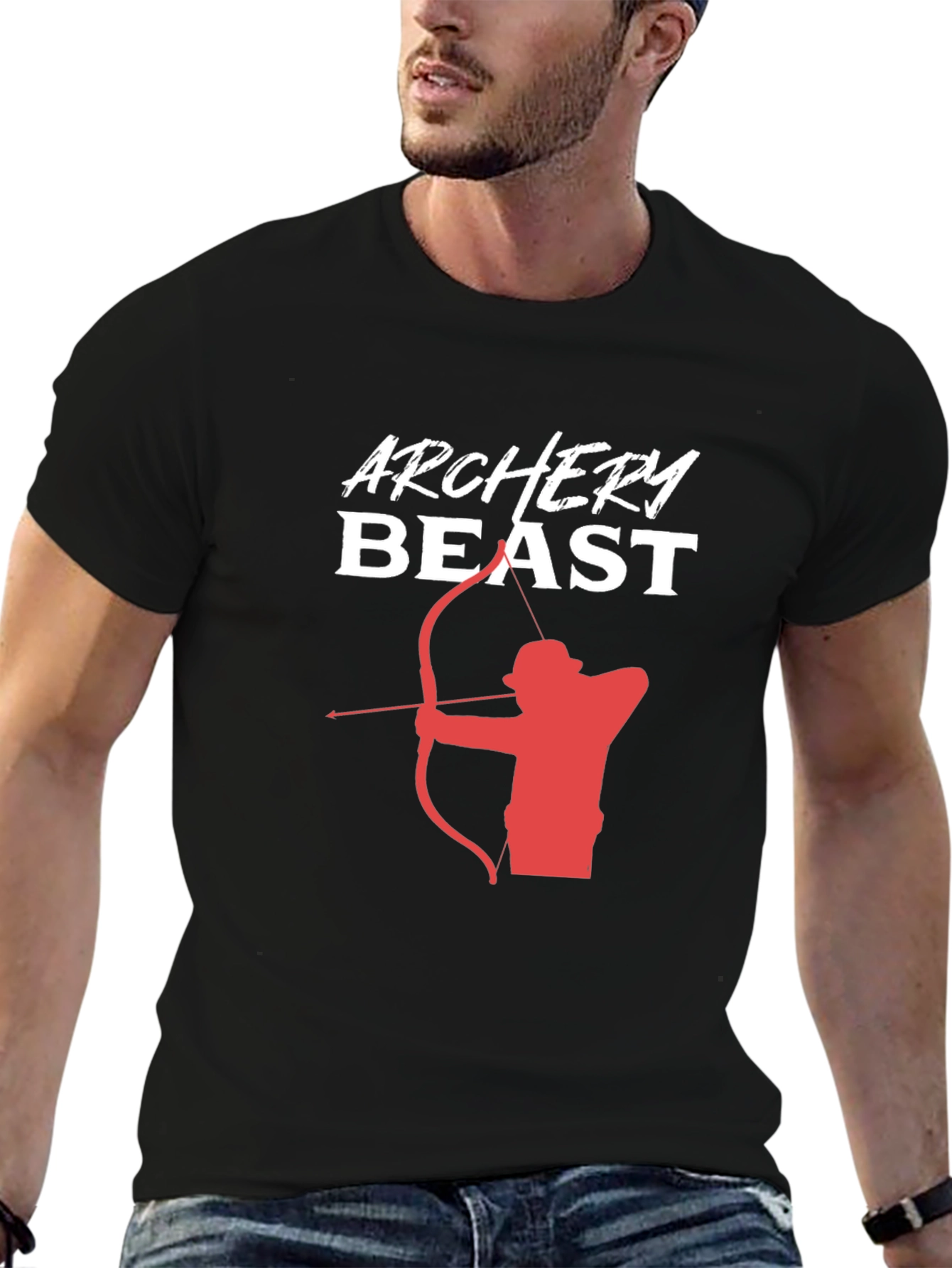 Archery Beast Graphic Tee | Mens Black T-Shirt