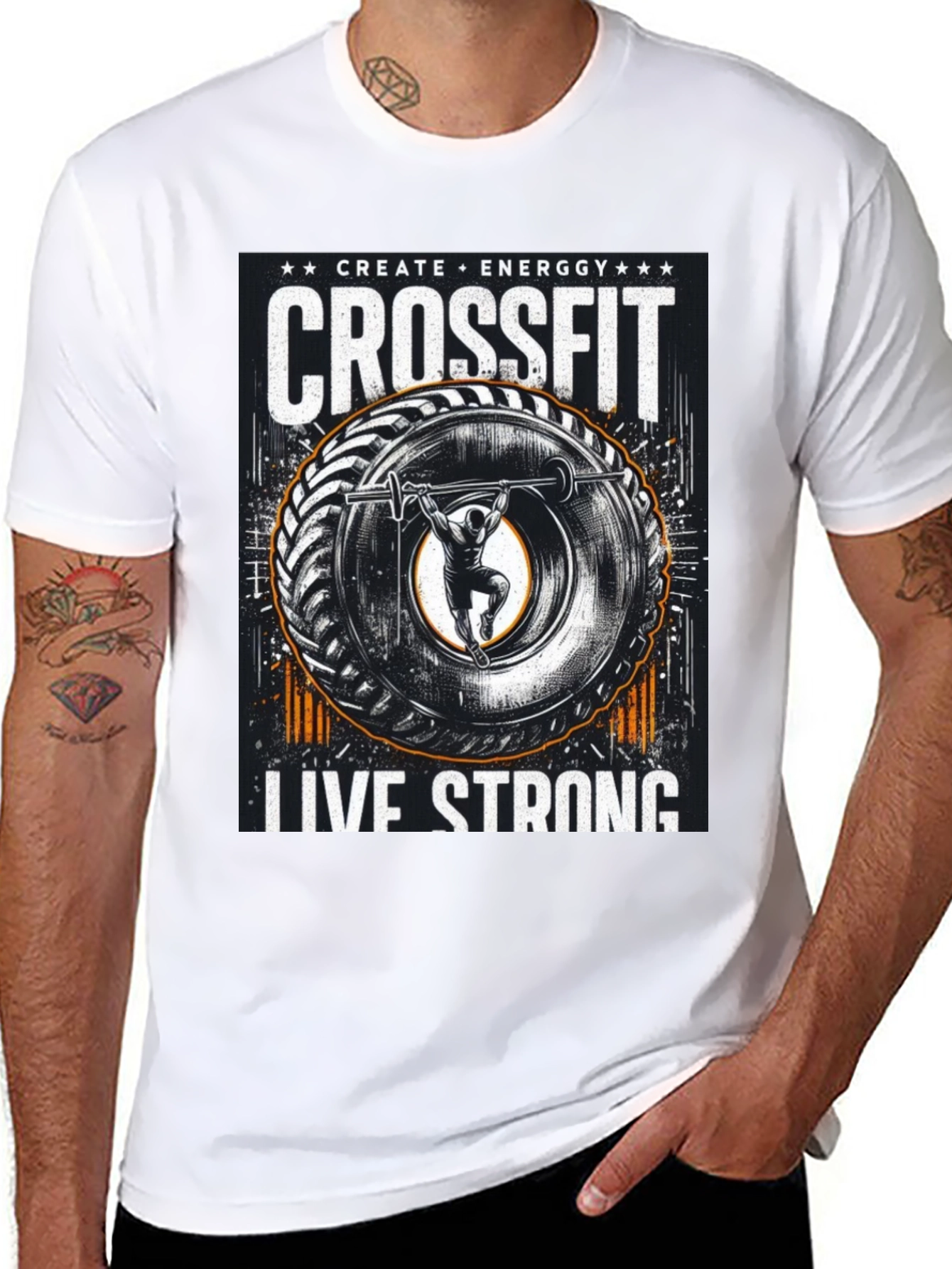 Crossfit Live Strong Graphic Tee
