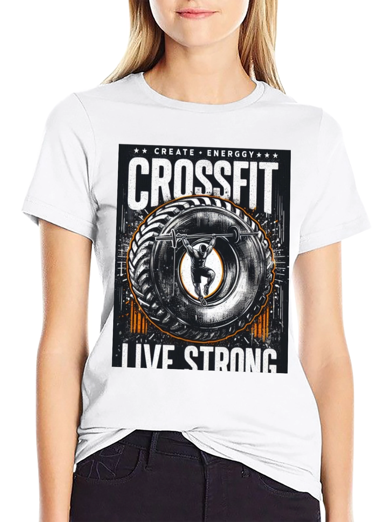 Crossfit Live Strong Graphic Tee