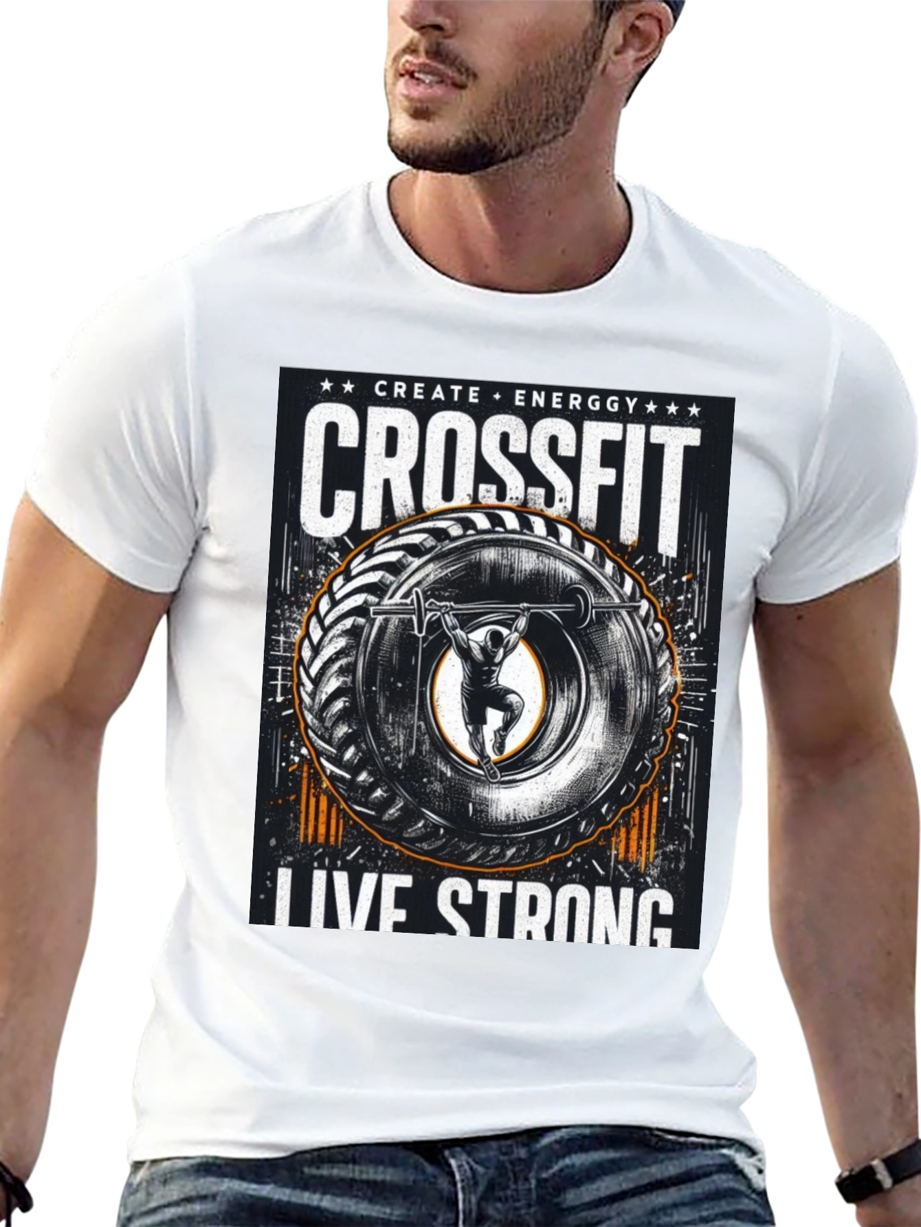 Crossfit Live Strong Graphic Tee