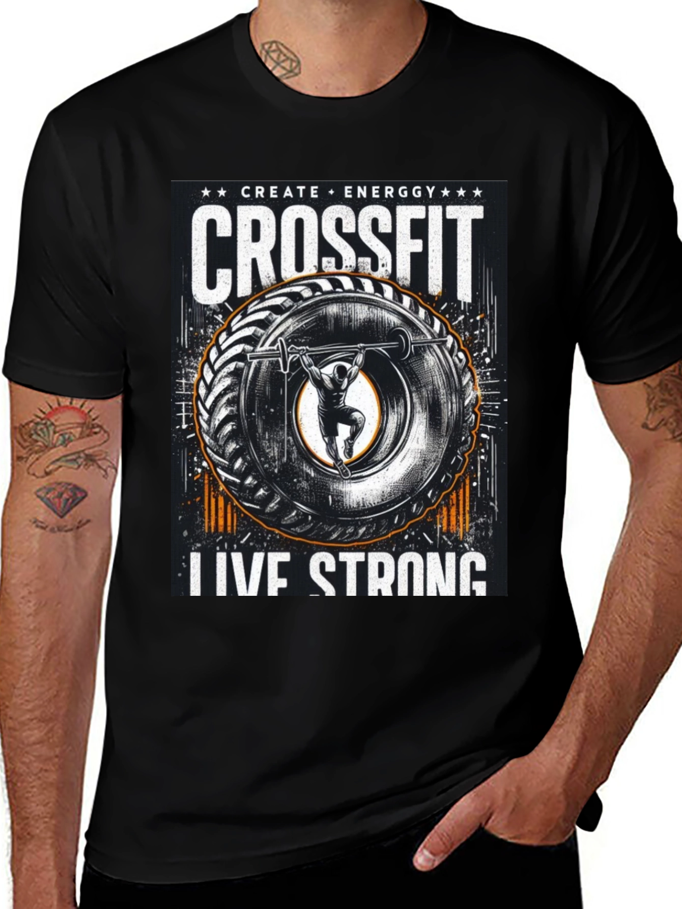 Crossfit Live Strong Graphic Tee