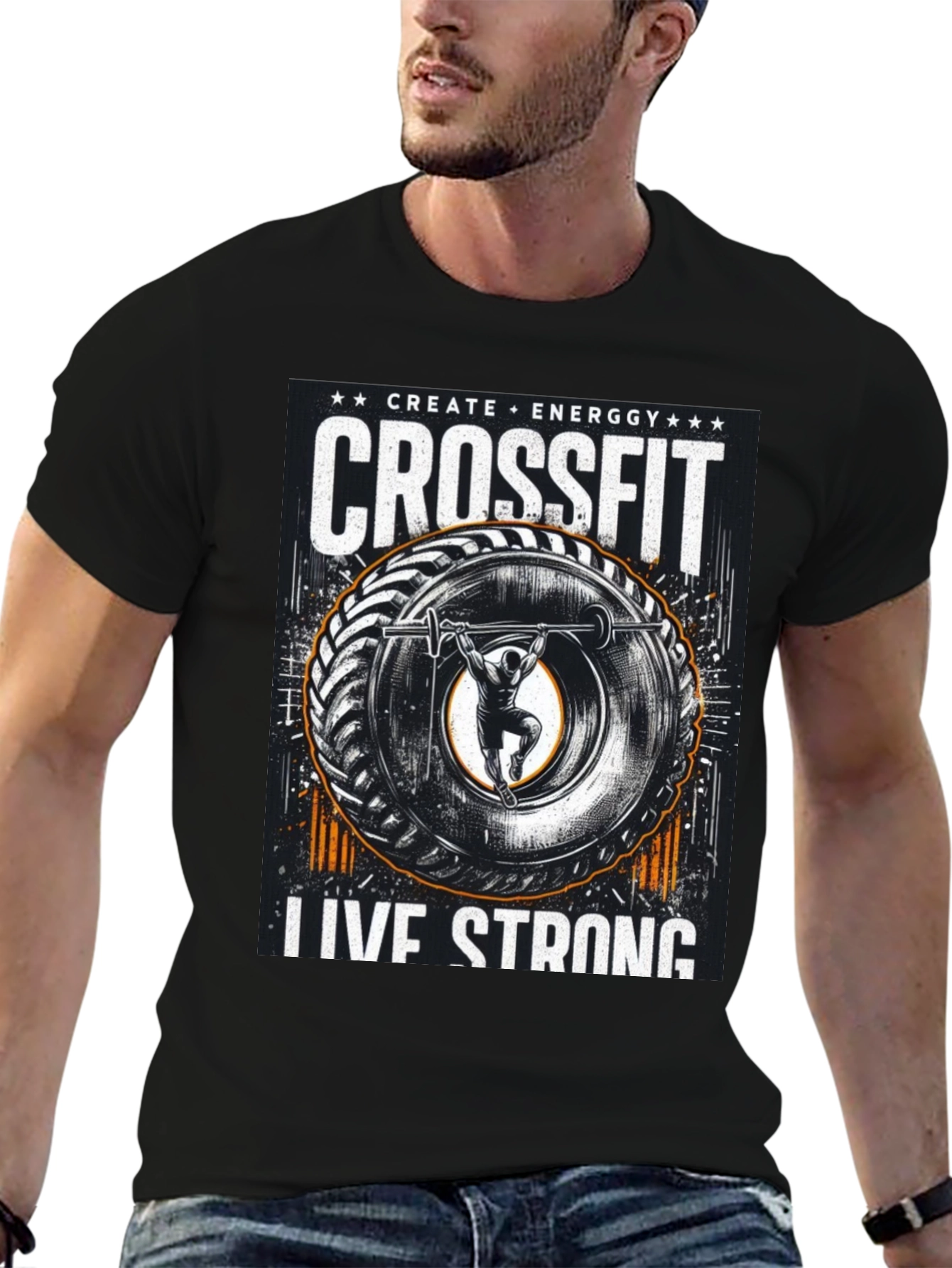 Crossfit Live Strong Graphic Tee