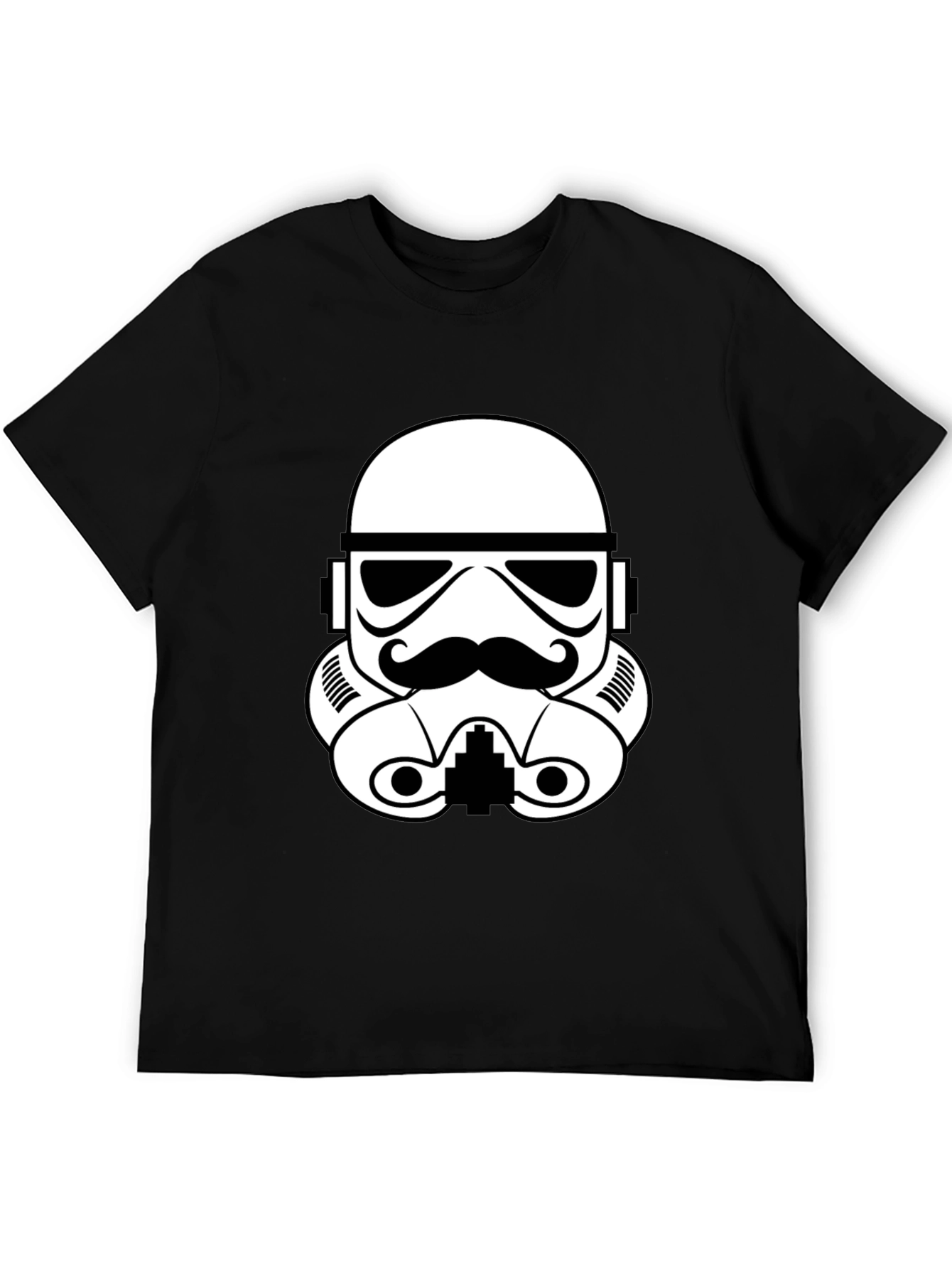 Stormtrooper Mustache Graphic T-Shirt
