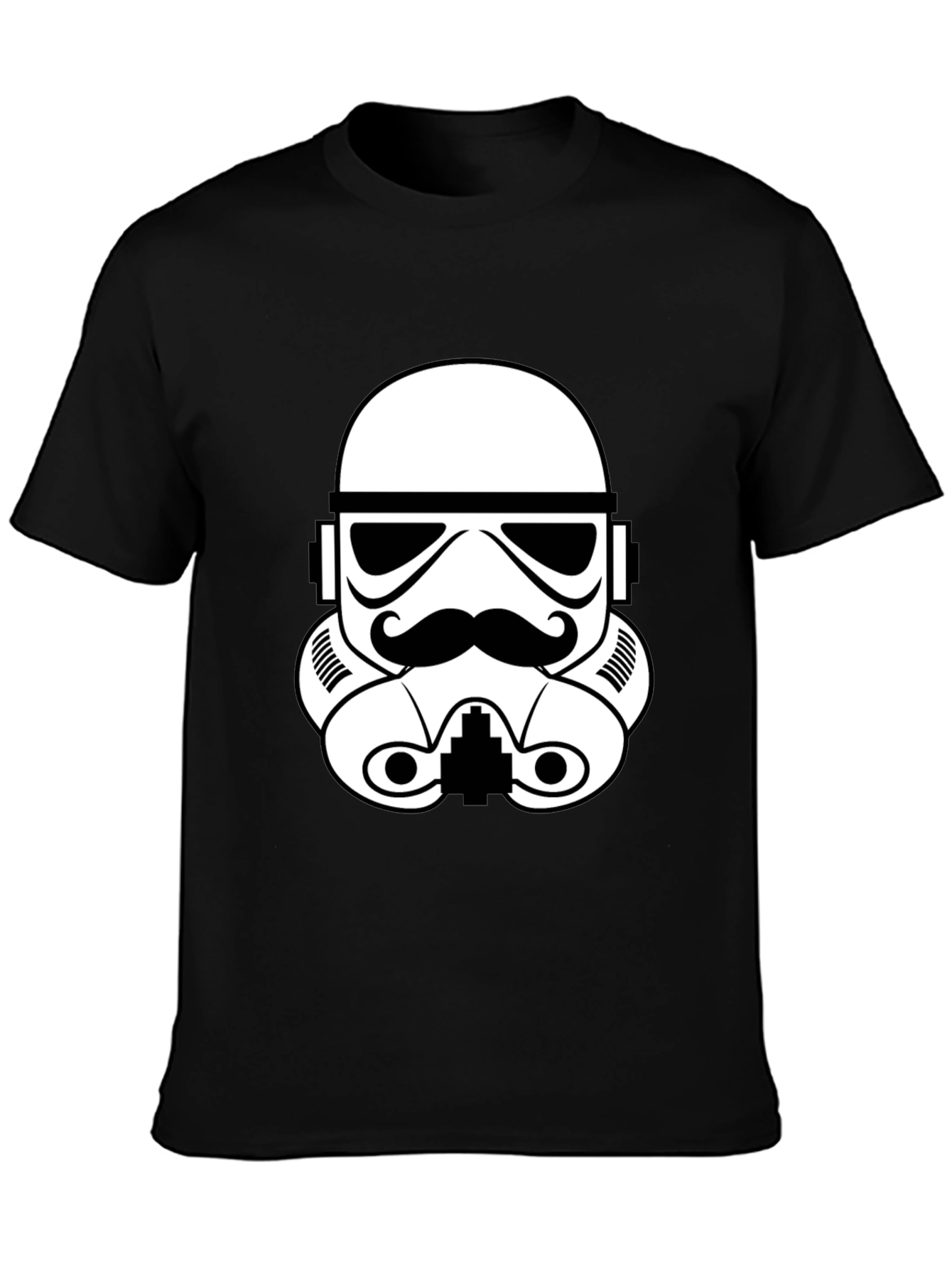 Stormtrooper Mustache Graphic T-Shirt