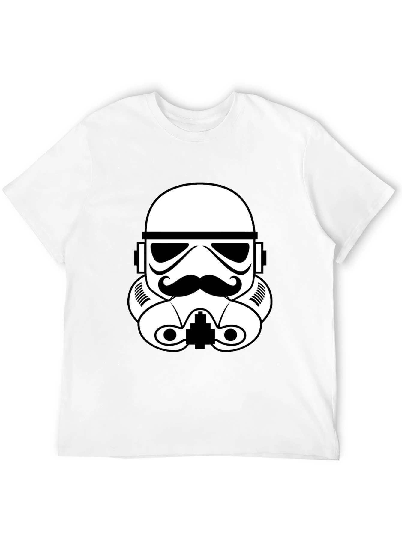 Stormtrooper Mustache Graphic T-Shirt