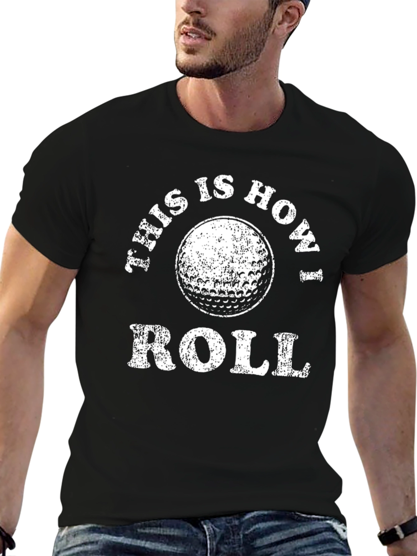 This is How I Roll Golf T-Shirt - Black