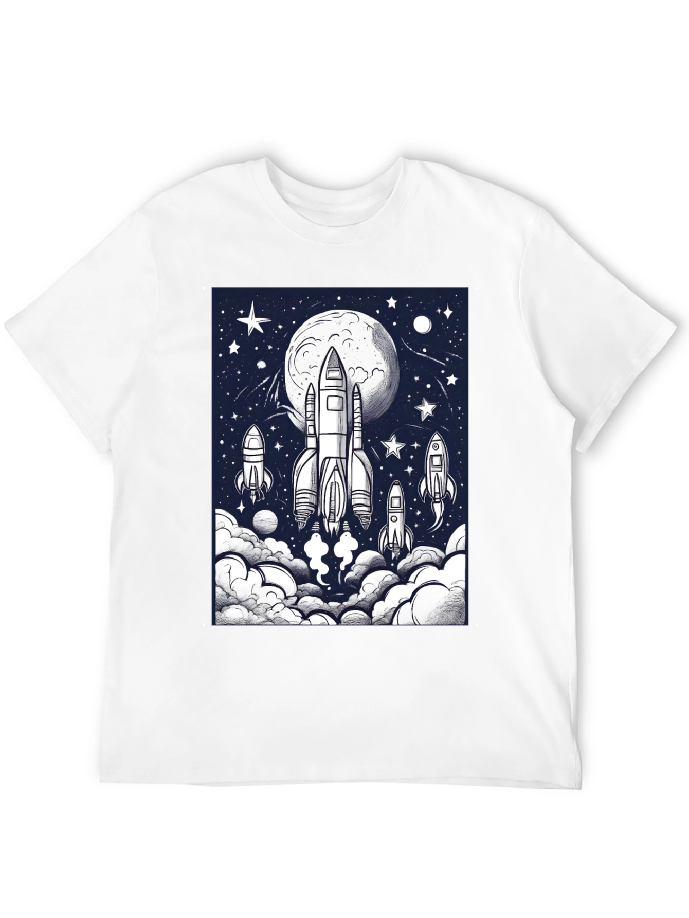 Rocket Launch Graphic T-Shirt - Space Adventure