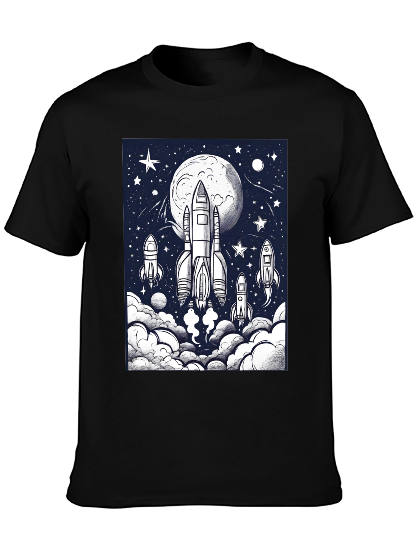 Rocket Launch Graphic T-Shirt - Space Adventure