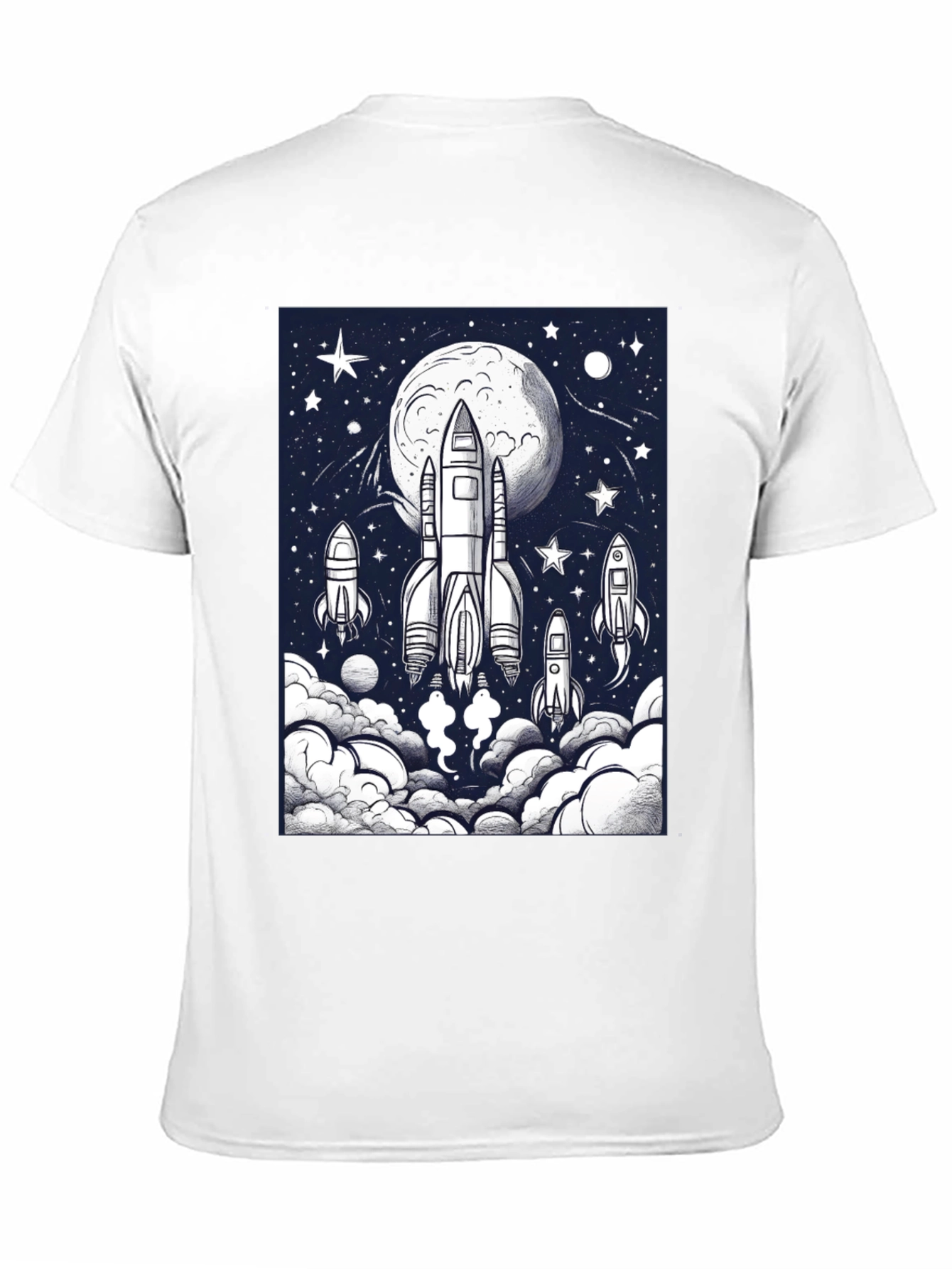 Rocket Launch Graphic T-Shirt - Space Adventure