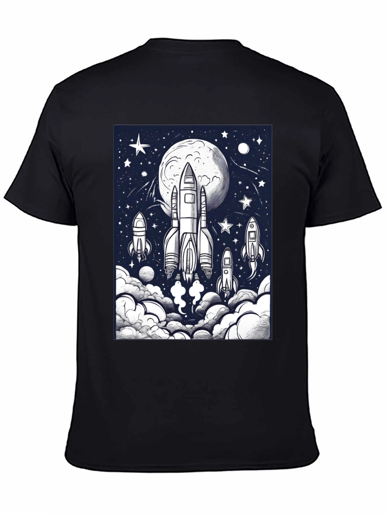 Rocket Launch Graphic T-Shirt - Space Adventure