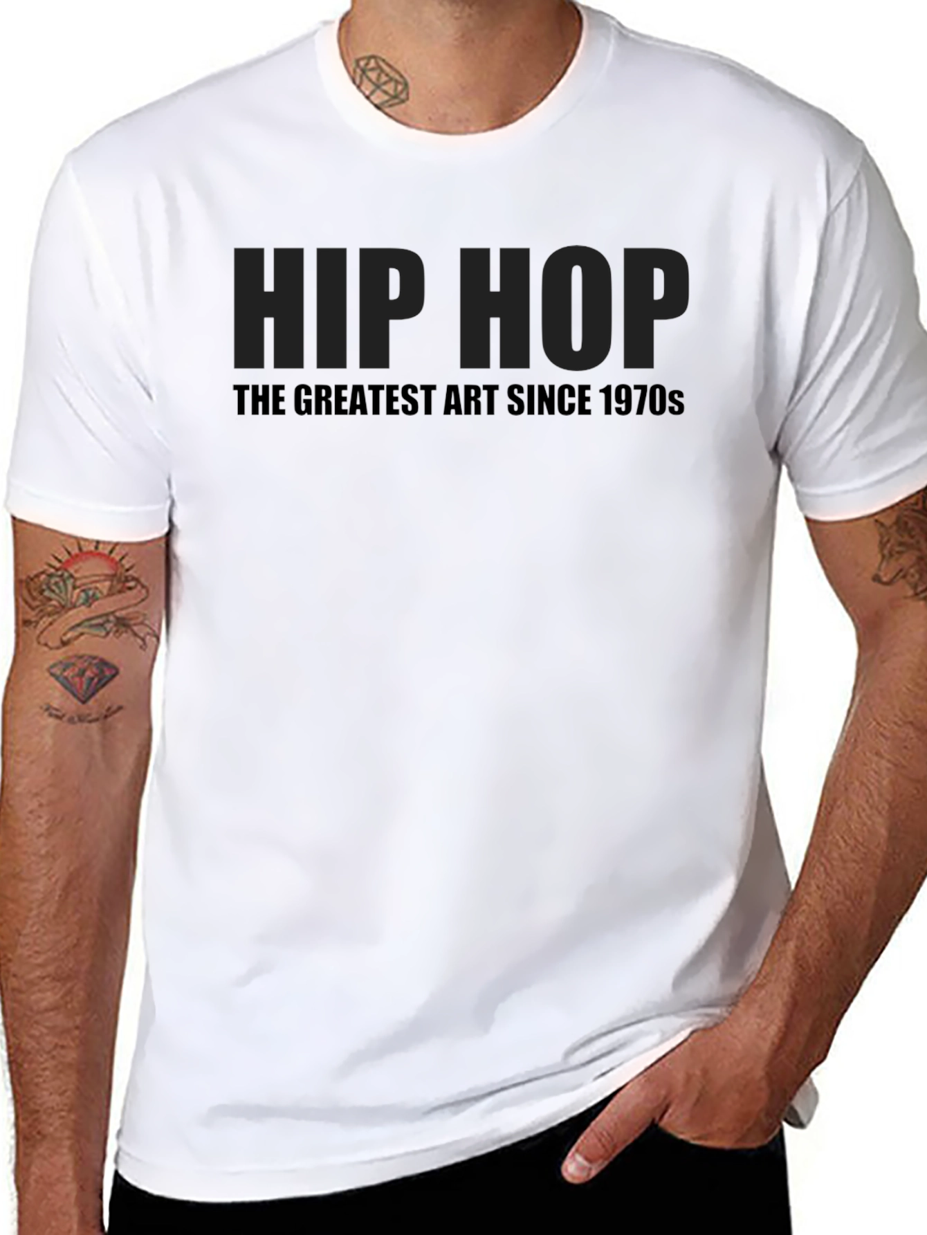 Hip Hop Greatest Art T-Shirt - Black